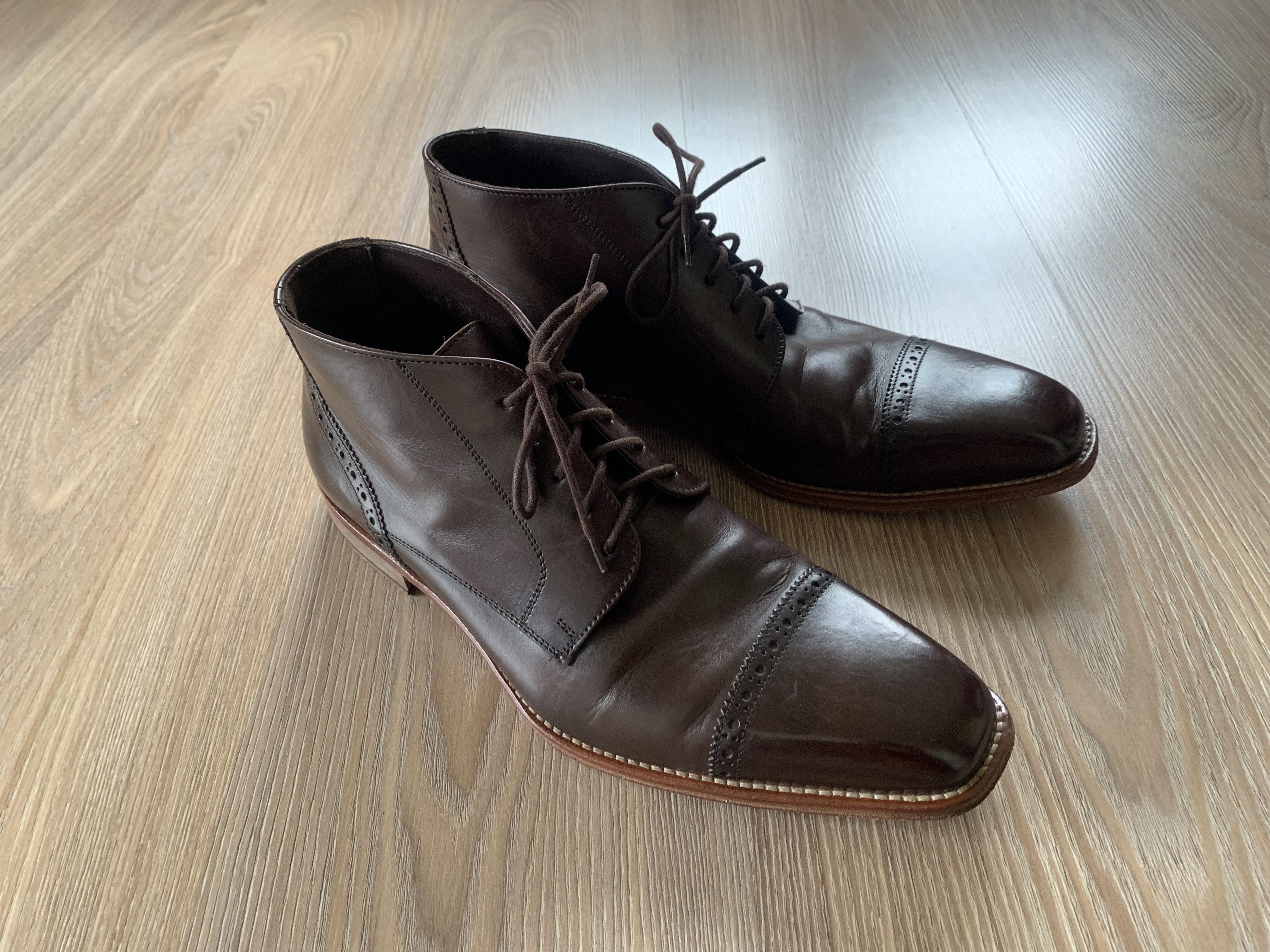 LLOYD Mens LLoyd Hi-Top Leather Marajo Deserts Shoes Size US 10.5 / EU 43-44 - 8 Thumbnail