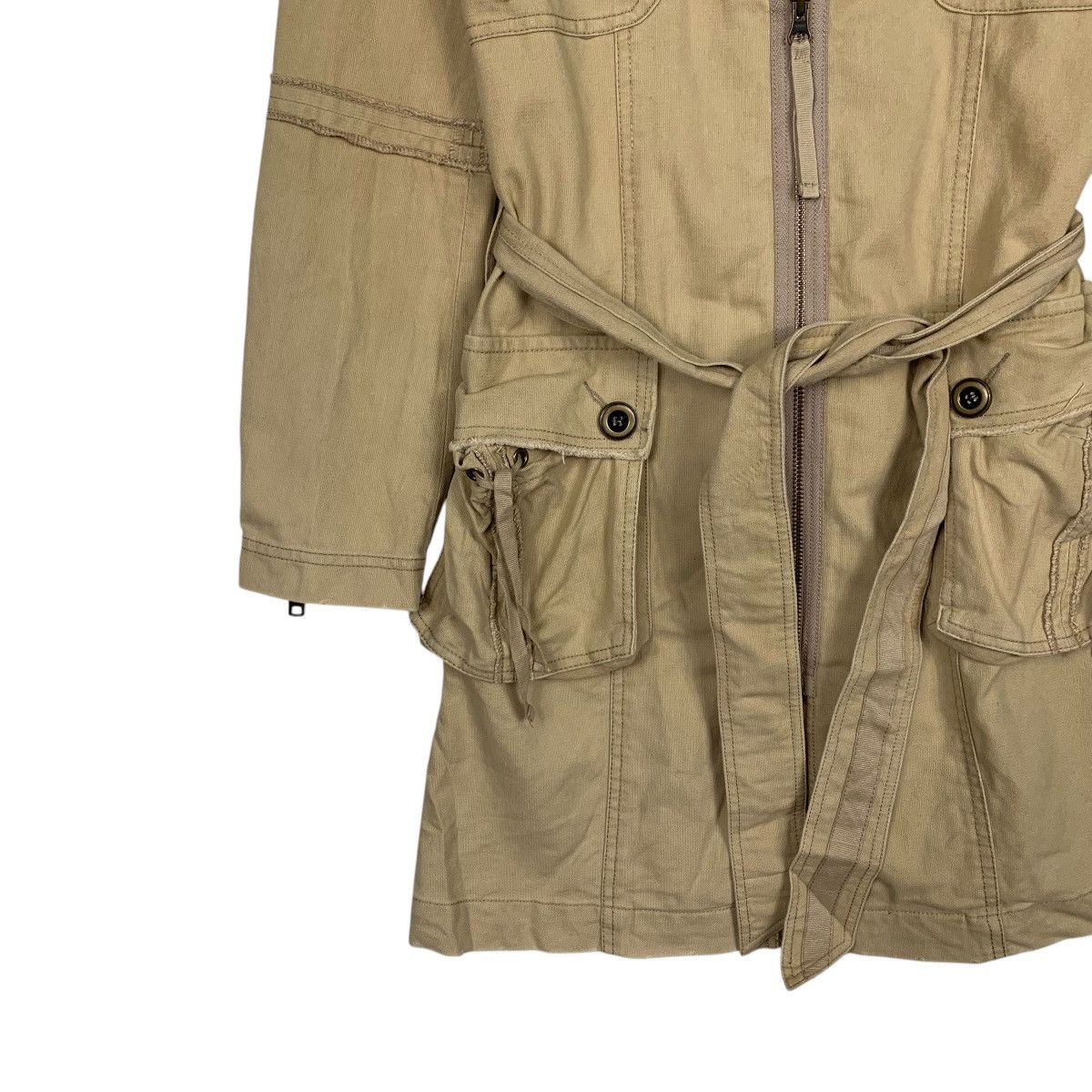 Japanese Brand MATERIAL GIRL Bondage Overcoat Jacket #2031-C88 Size XXS / US 00 / IT 34 - 3 Thumbnail