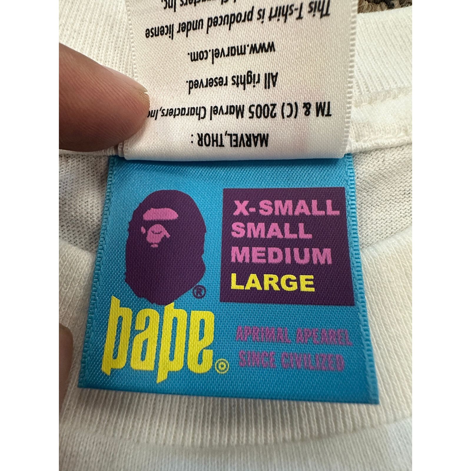 Bape Bape x Marvel 'Iron Man' Tee~sizeL Size US L / EU 52-54 / 3 - 3 Thumbnail
