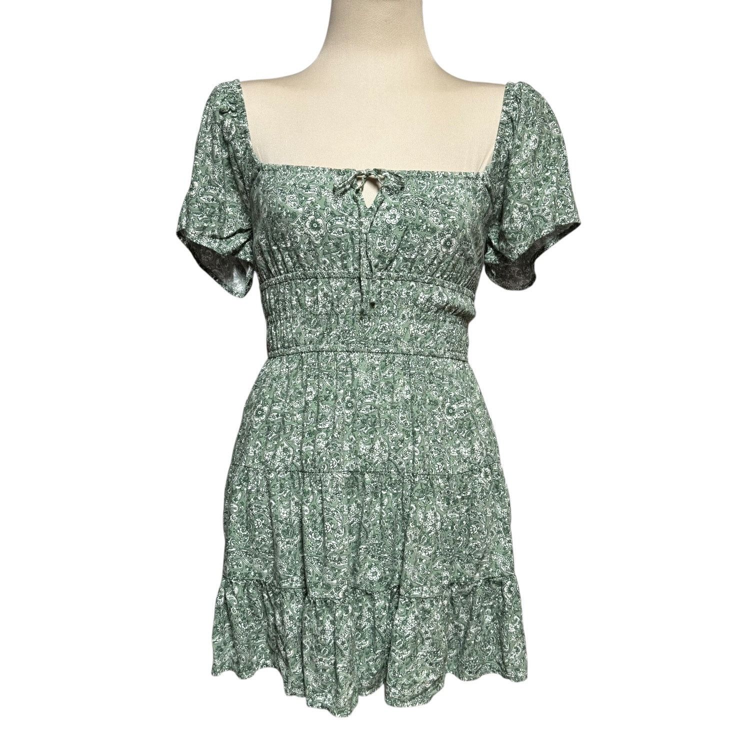Hollister Hollister Open Back Milkmaid Skort Dress Paisley Green XS |  Grailed