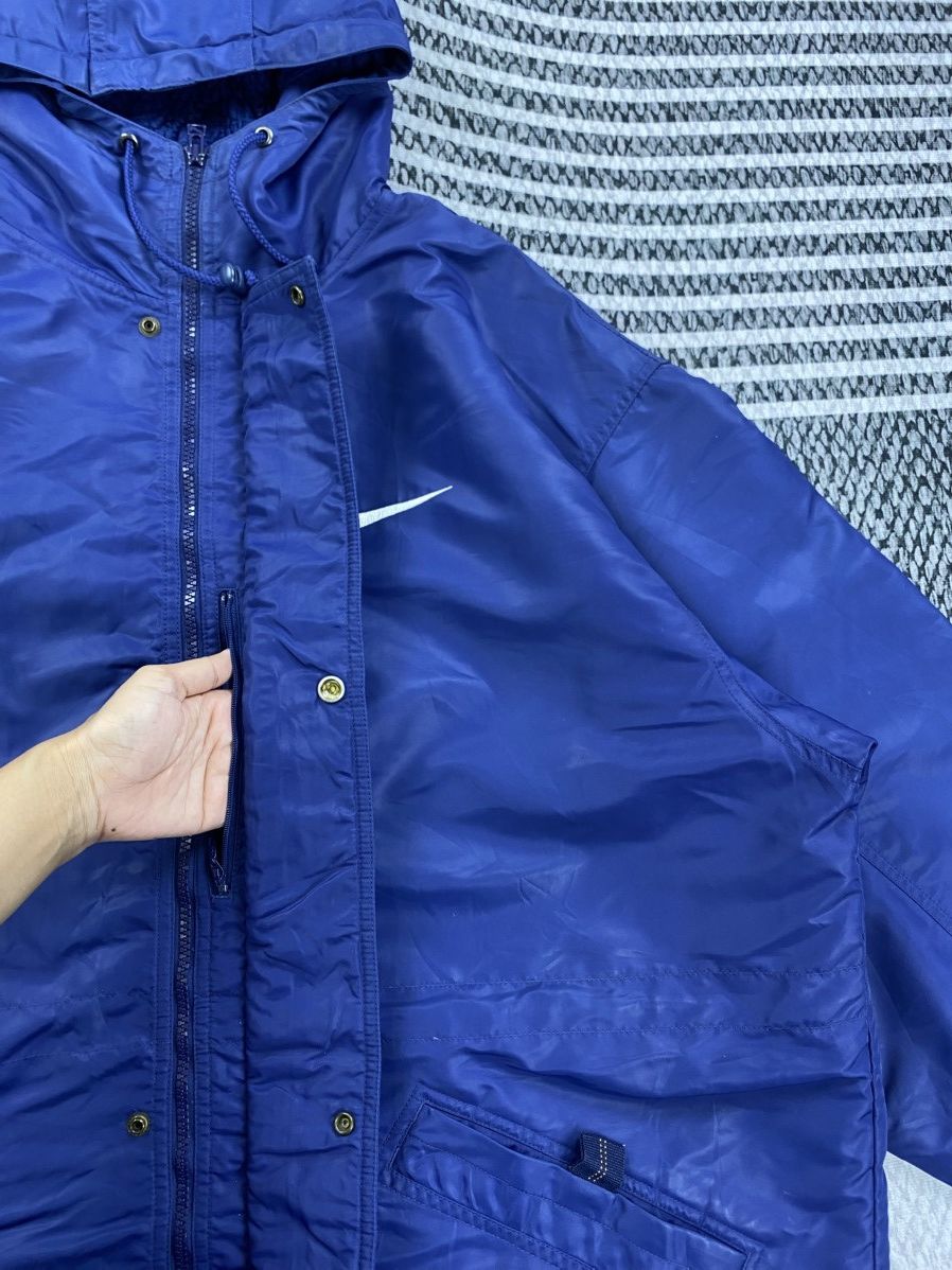 Nike Vintage Nike Big Swoosh Logo Long Parka Jacket Size US XXL / EU 58 / 5 - 9 Thumbnail