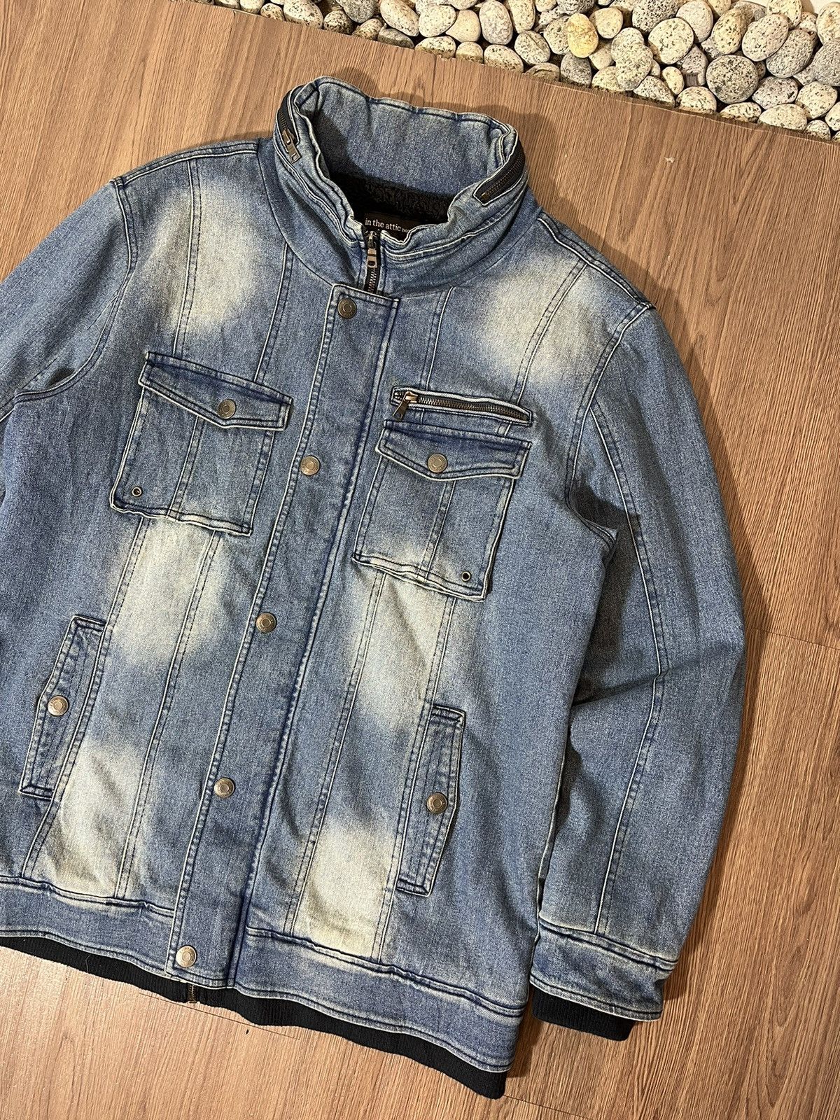 In The Attic × Japanese Brand In The Attic Homme Multipocket Denim Bono Jacket Size US XXL / EU 58 / 5 - 4 Thumbnail