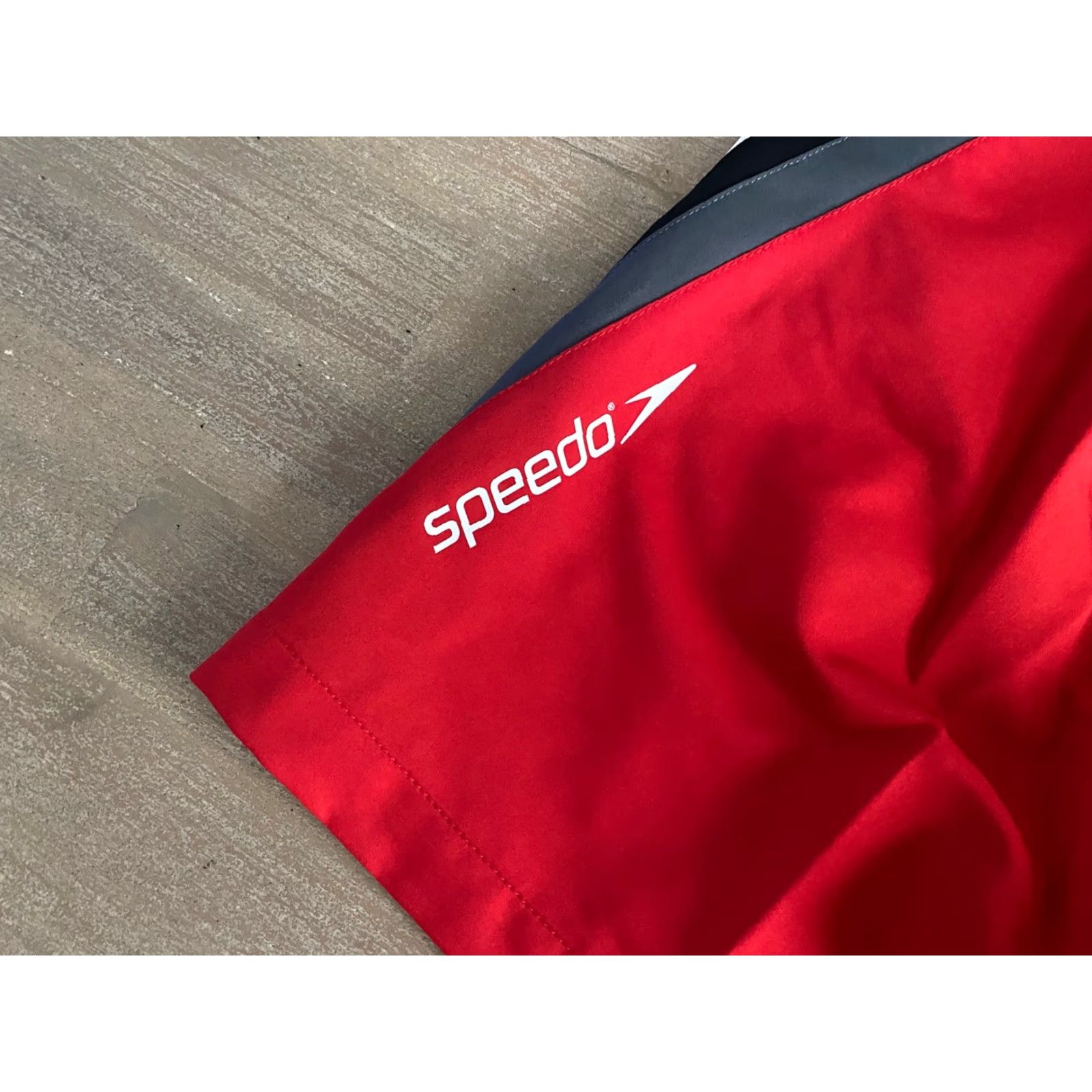 Speedo Speedo Lifeguard Red 18” Swim Trunks Trunks Men's S Short Beach Pool Size US 29 - 7 Thumbnail
