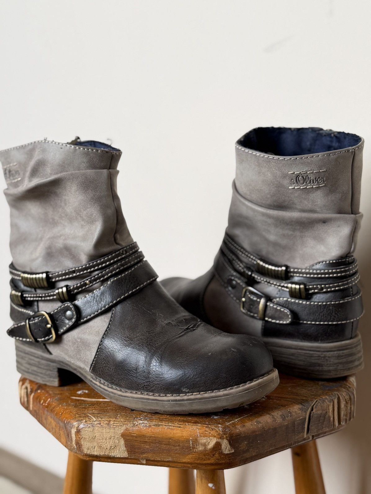 14th Addiction Leather WESTERN belts AVANT-GARDE Boots margiela STYLE Size US 8 / IT 38 - 4 Thumbnail