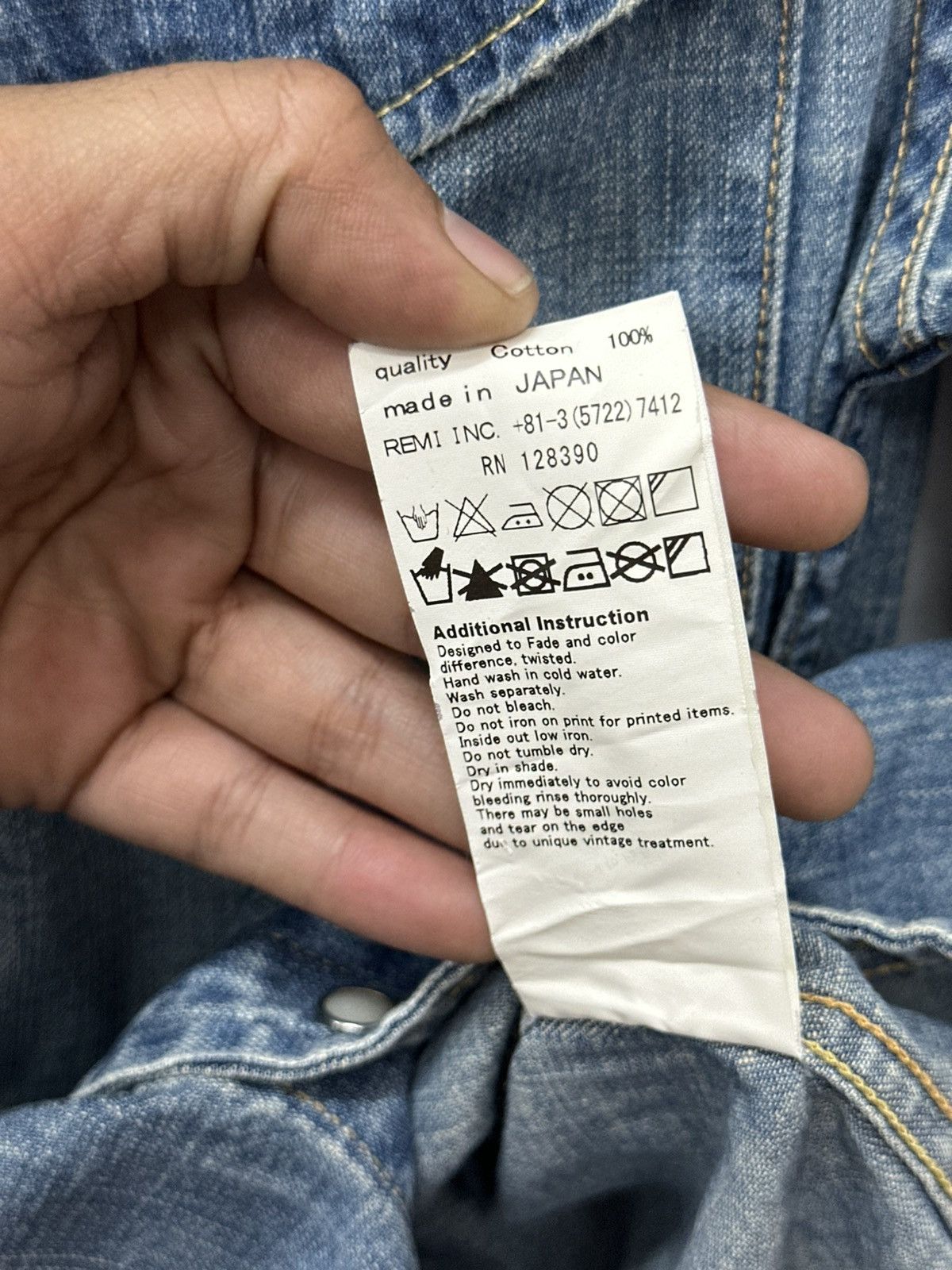 Remi Relief Remi Relief Japan Denim Chambray Snap Button Button Shirt Size US M / EU 48-50 / 2 - 14 Thumbnail