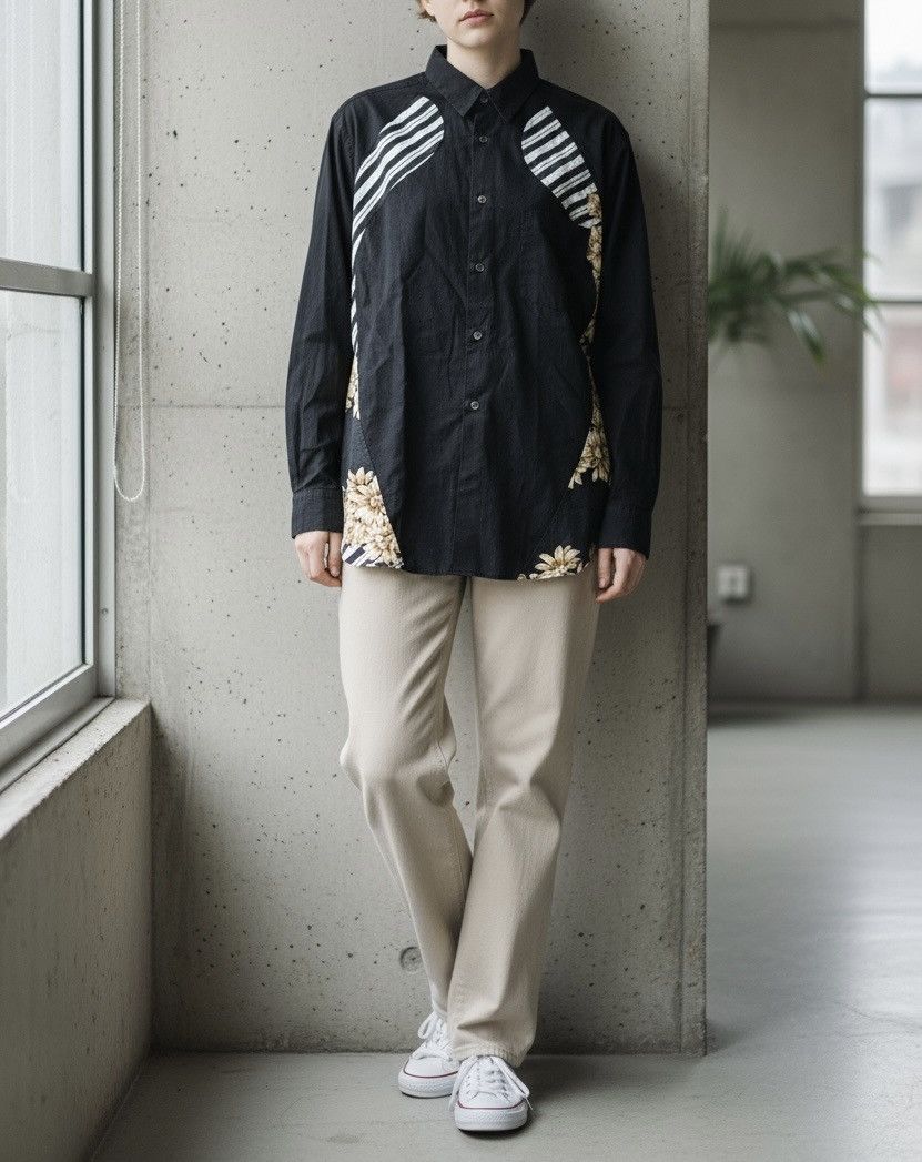 Comme des Garcons Cdg homme plus AW03 flowers button up Size US S / EU 44-46 / 1 - 2 Thumbnail