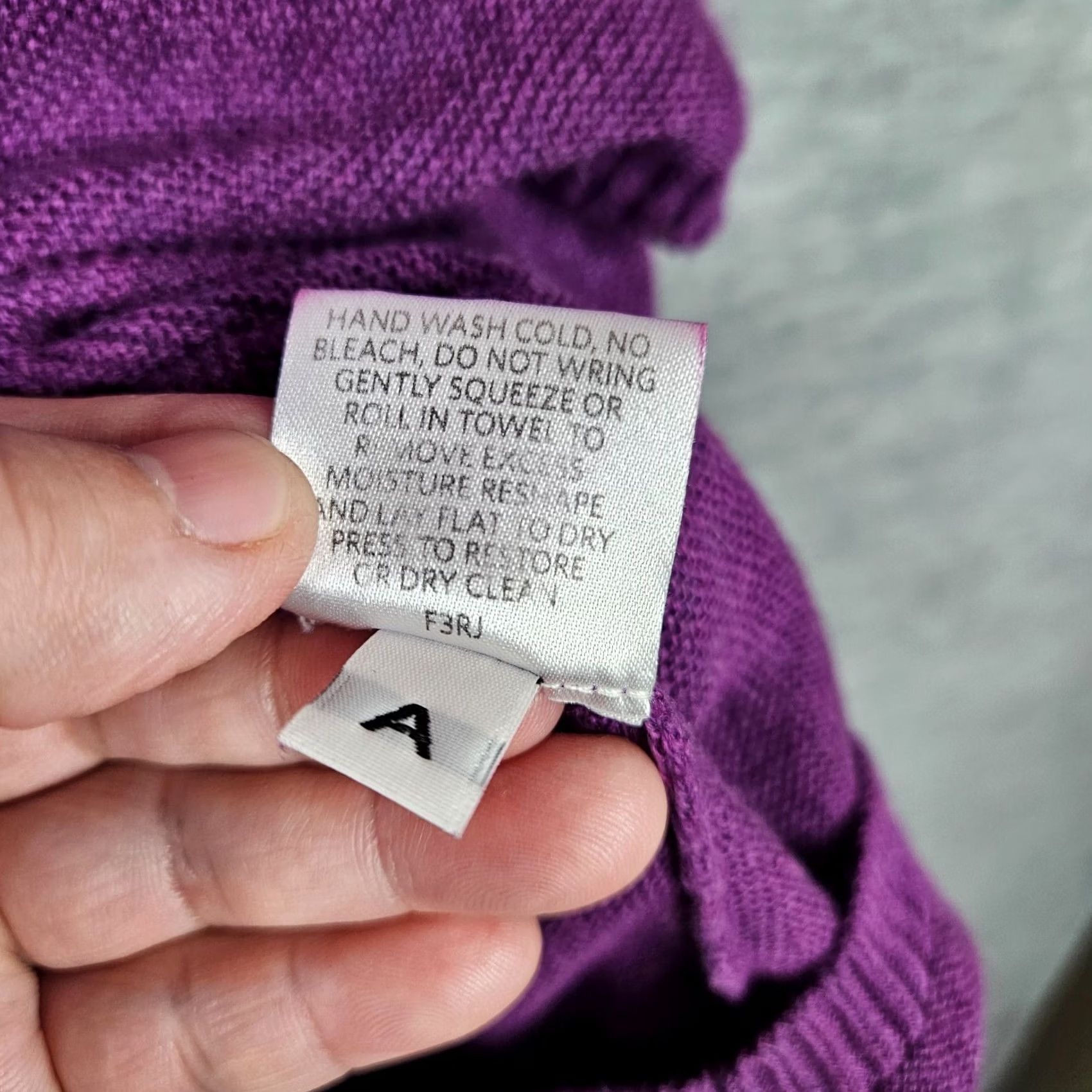 Eileen Fisher Eileen Fisher Women's Purple Pullover Light Weight Sweater L Knit Cotton Cardigan? Size L / US 10 / IT 46 - 7 Thumbnail