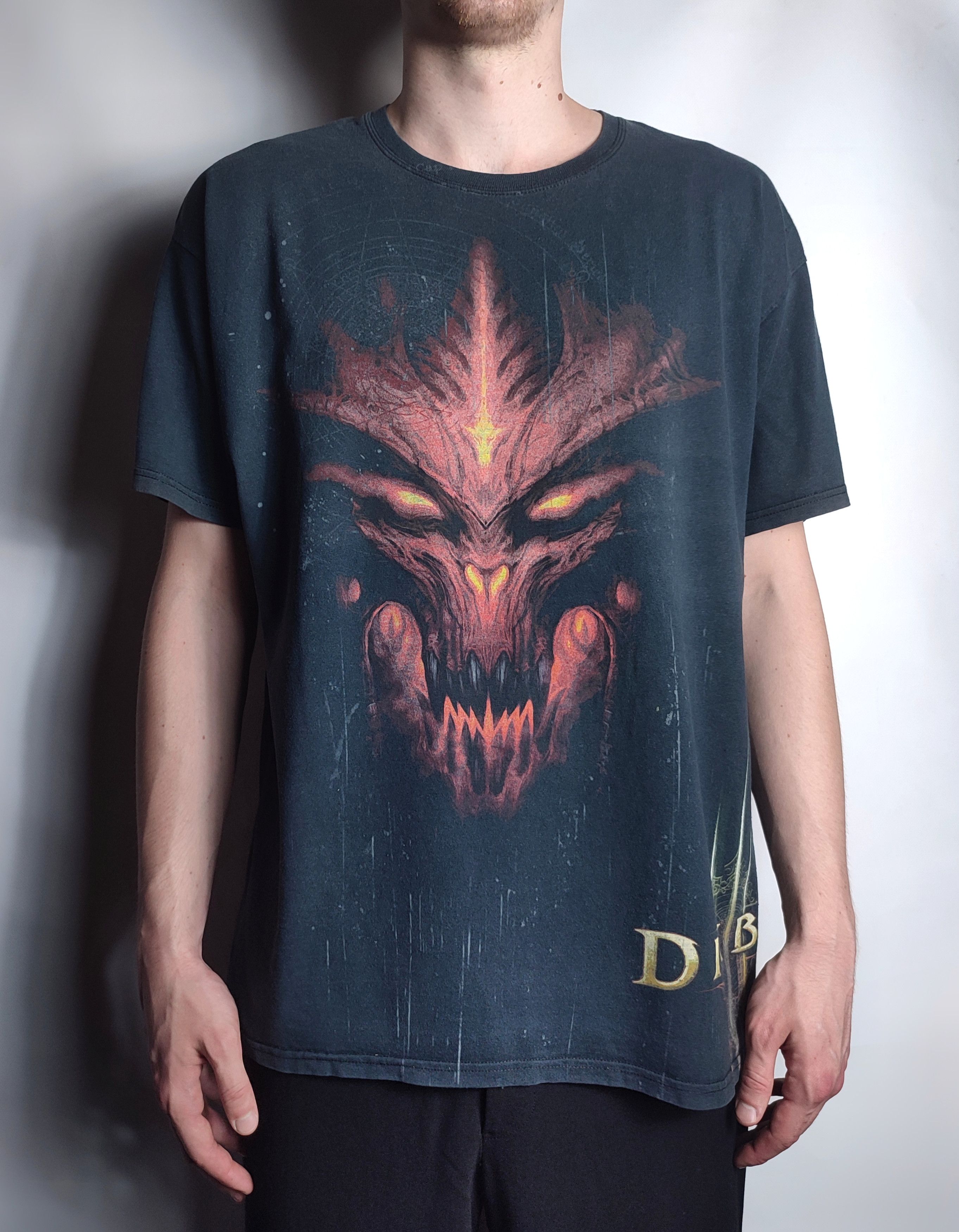 Playstation Diablo 3 blizzard game vintage t-shirt Size US XL / EU 56 / 4 - 10 Thumbnail