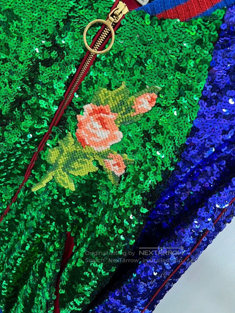 Gucci Gucci Tiger head sequin embroidered baseball suit heavy in Size XS / US 0-2 / IT 36-38 - 5 Thumbnail