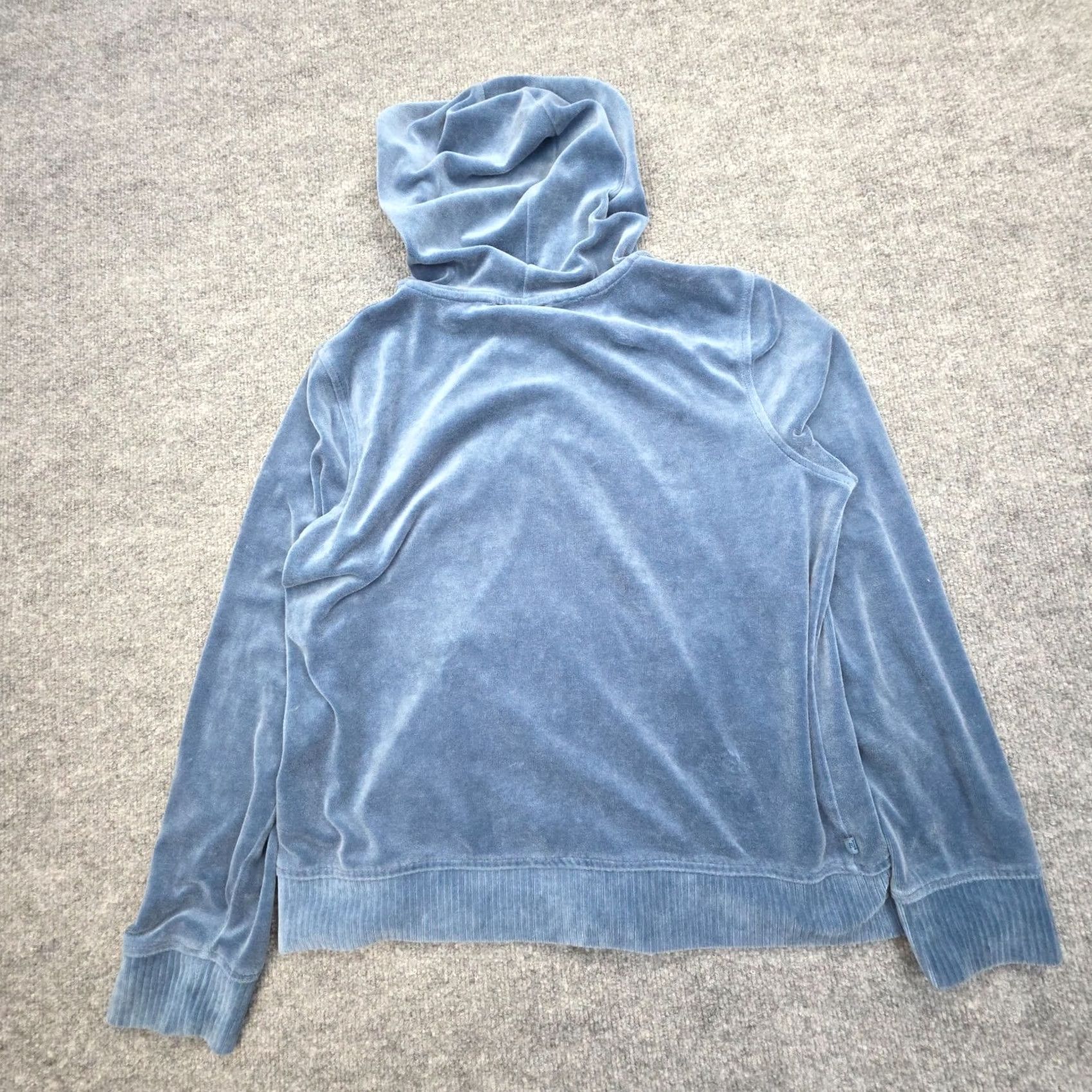 Ralph Lauren Ralph Lauren Active Blue Velour Track Hooded Zip-Up Jacket Women M Size M / US 6-8 / IT 42-44 - 2 Thumbnail