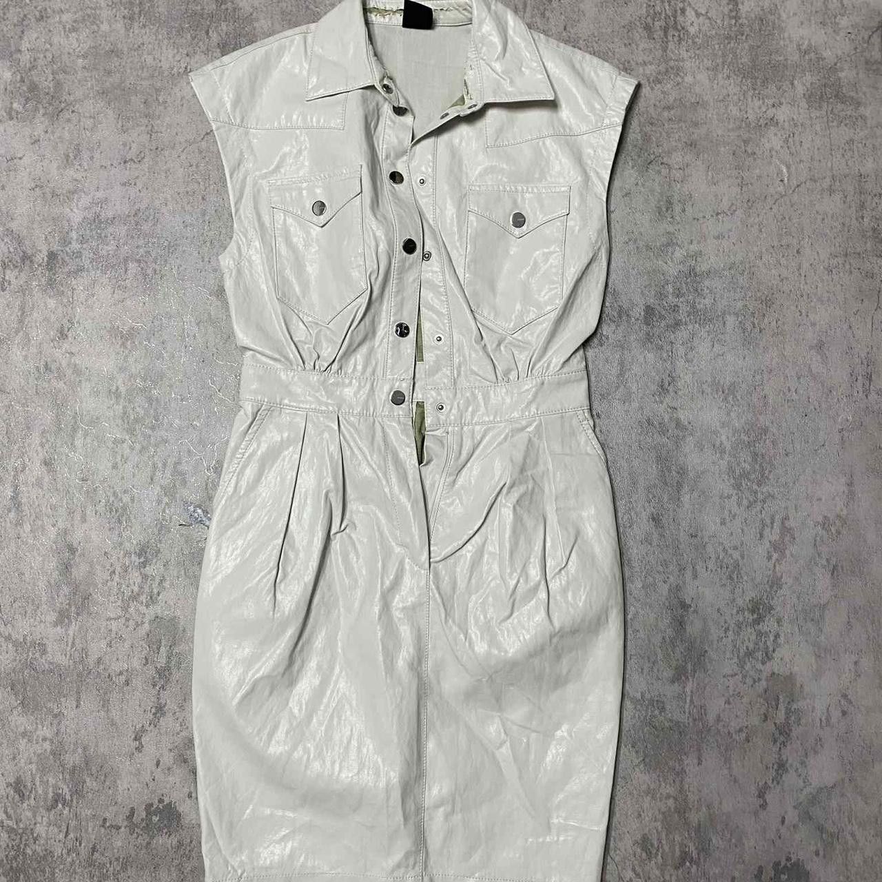 Other White leather jumpsuit with a retro vibe #leatherjumpsuit Size ONE SIZE - 1 Thumbnail
