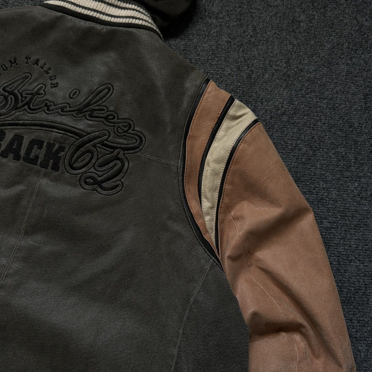 20471120 VTG Mans Leather Jacket With Hood Tom Tailor Size XL Hype Size US XL / EU 56 / 4 - 13 Thumbnail