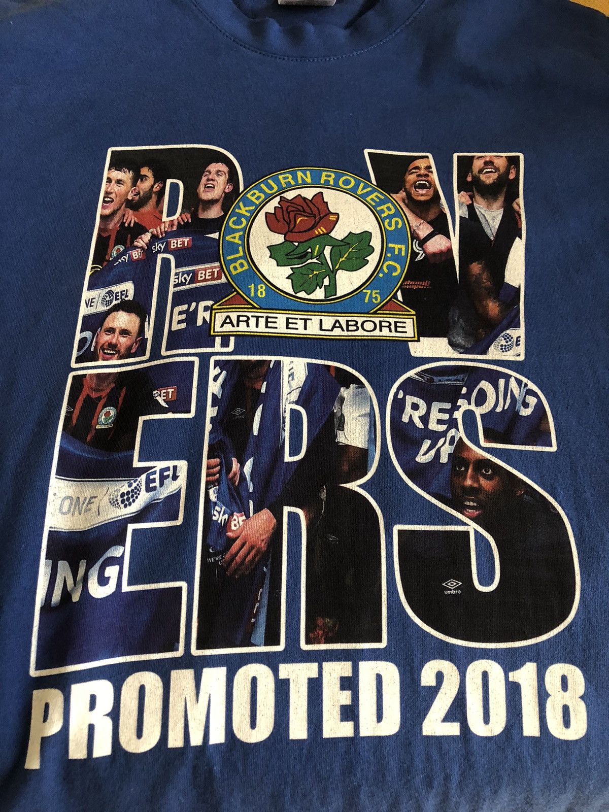 Vintage BLACKBURN ROVERS VINTAGE 2018 SOCCER FOOTBALL TEE SHIRT Size US XS / EU 42 / 0 - 2 Thumbnail