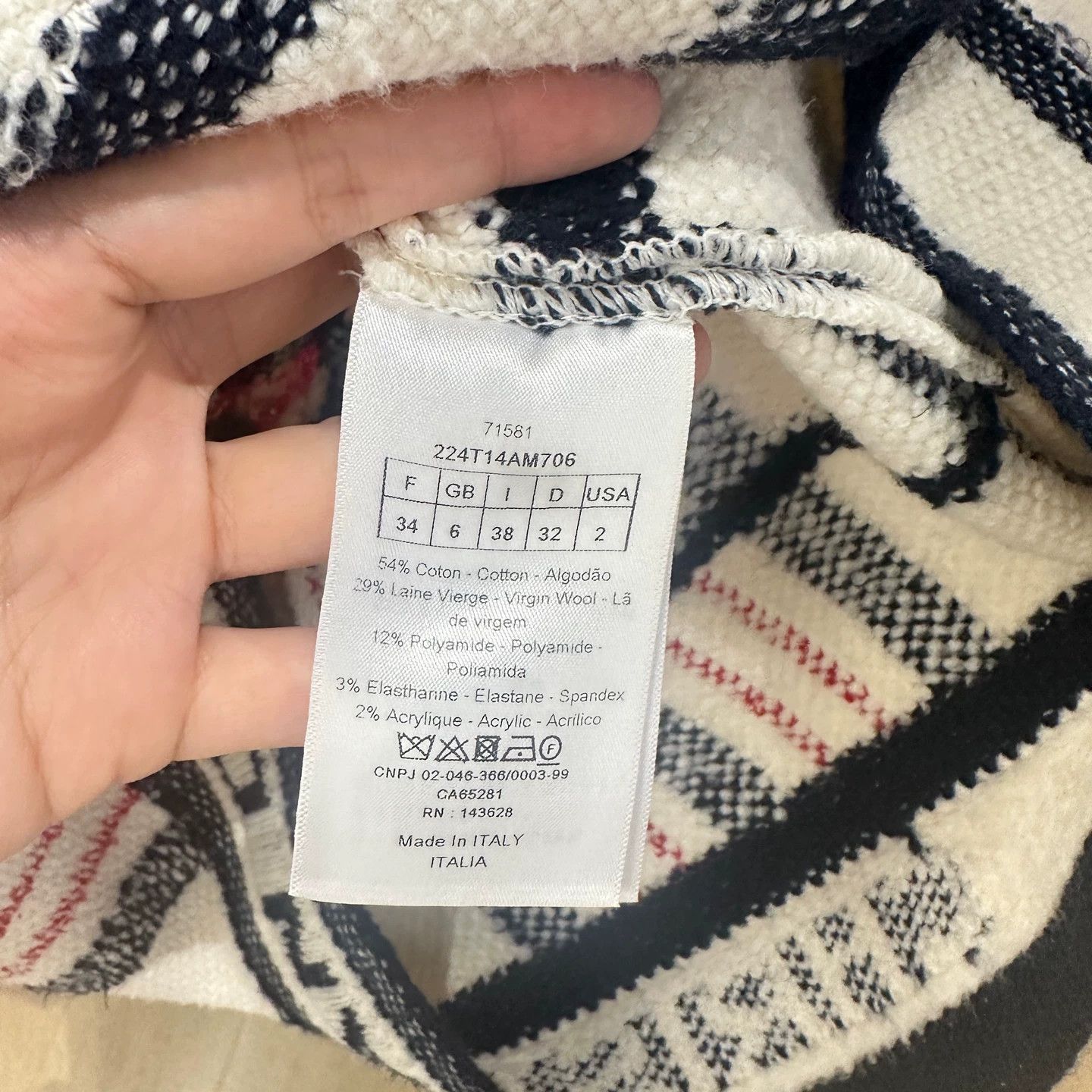 Dior Dior May256 Check All-Over Print Knit Cami Dress 34 Size XS / US 0-2 / IT 36-38 - 4 Thumbnail