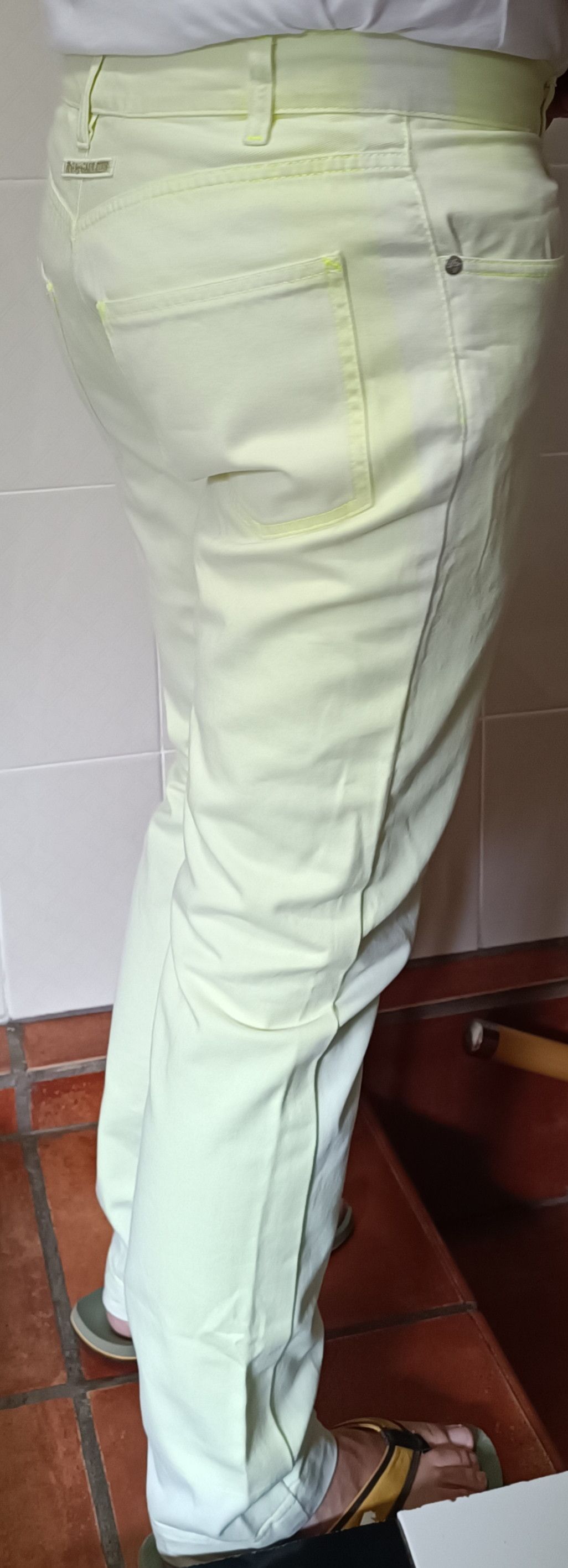 Jean Paul Gaultier Vintage - JPG Jeans Uomo - Fluor yellow pants Size US 30 / EU 46 - 4 Thumbnail