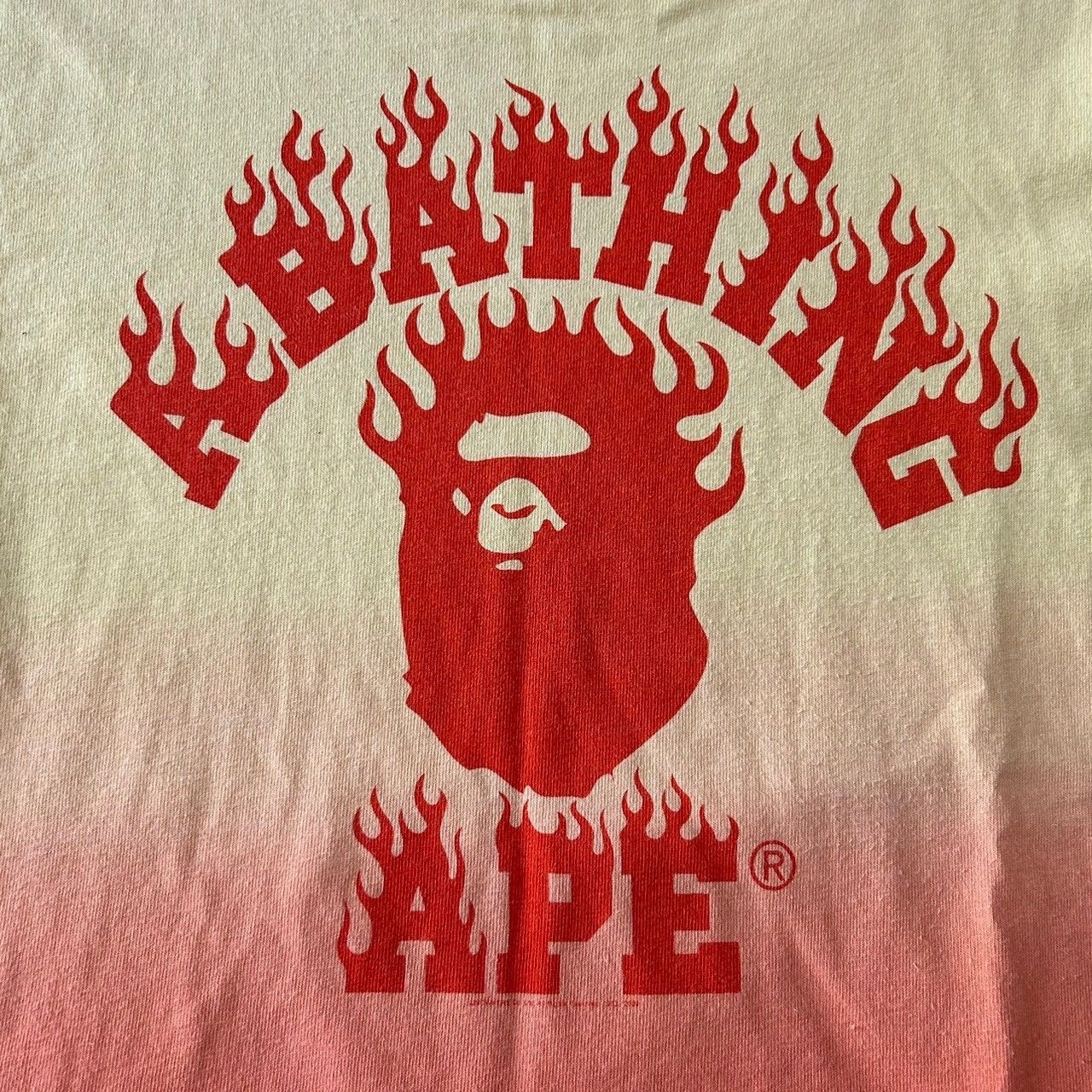 Bape Bape Flame Gradation T-Shirt Size US M / EU 48-50 / 2 - 3 Thumbnail