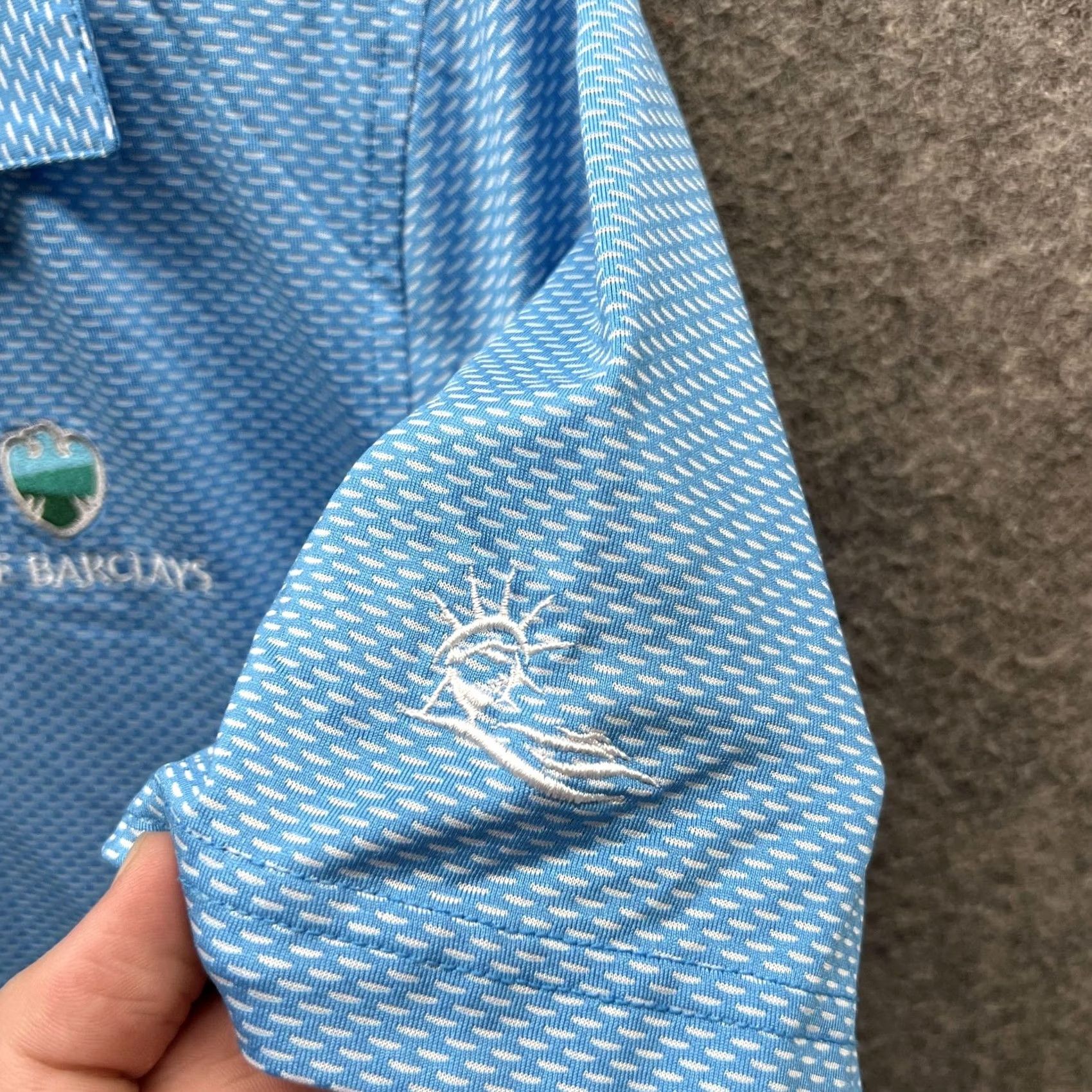 Superdry Oxford Golf Shirt Women Medium Blue The Barclays Super Dry Performance Polo Golf Size M / US 6-8 / IT 42-44 - 7 Thumbnail