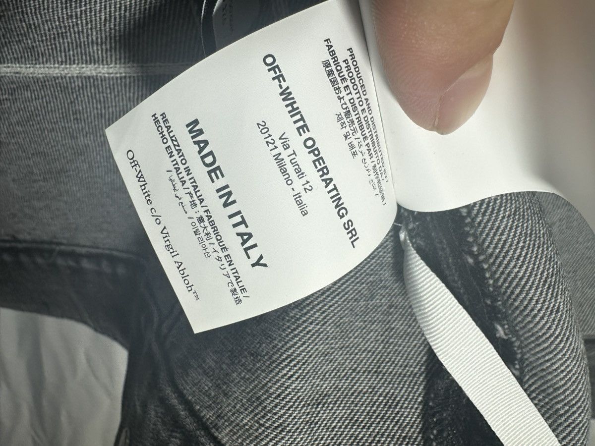 Off-White OFF WHITE DENIM STRIPER JACKET Size US L / EU 52-54 / 3 - 10 Thumbnail