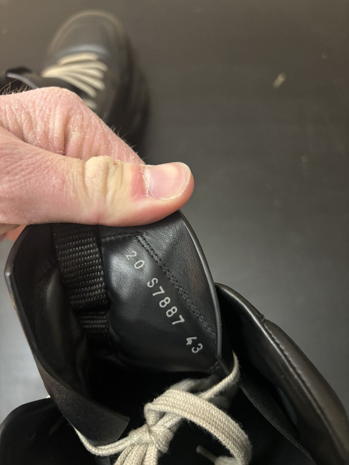 Rick Owens Rick Owens Maximal Tractor Leather Low Top Sneakers Black Size US 10 / EU 43 - 8 Thumbnail
