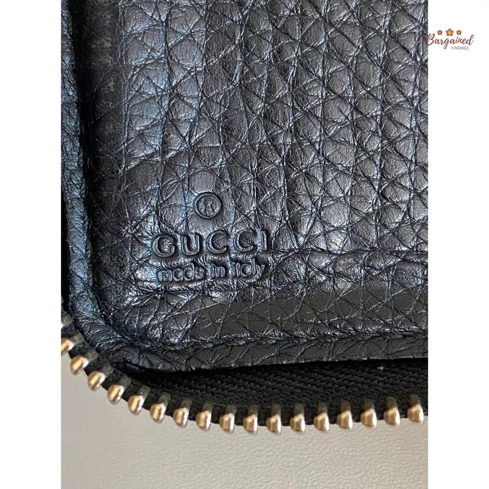Gucci GUCCI Pebbled Leather Soho G Zip Around Long Wallet Size ONE SIZE - 6 Thumbnail