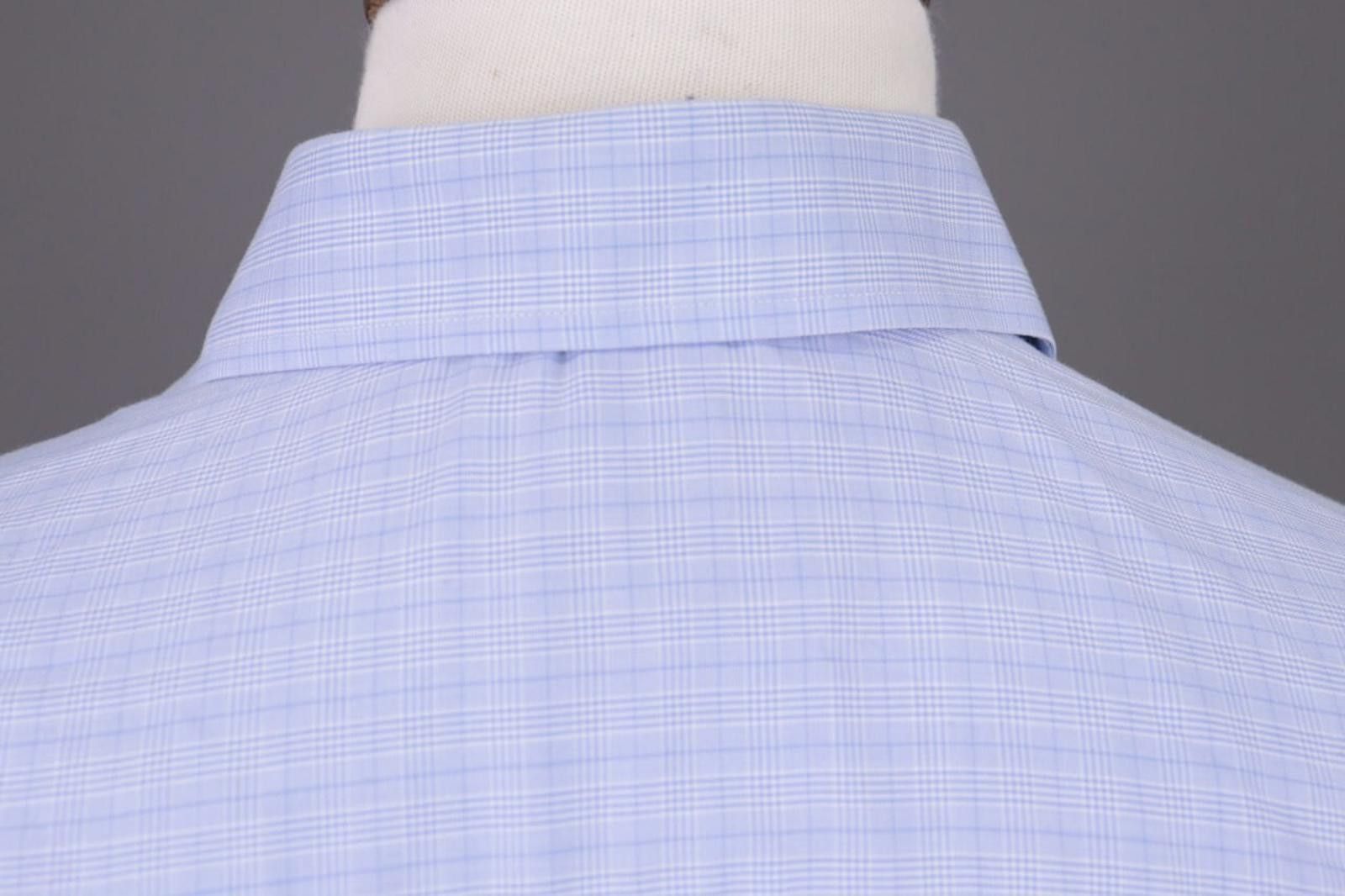 Eton Eton Blue Check Contemporary Fit Shirt Size 39 / 15 Size US M / EU 48-50 / 2 - 12 Thumbnail