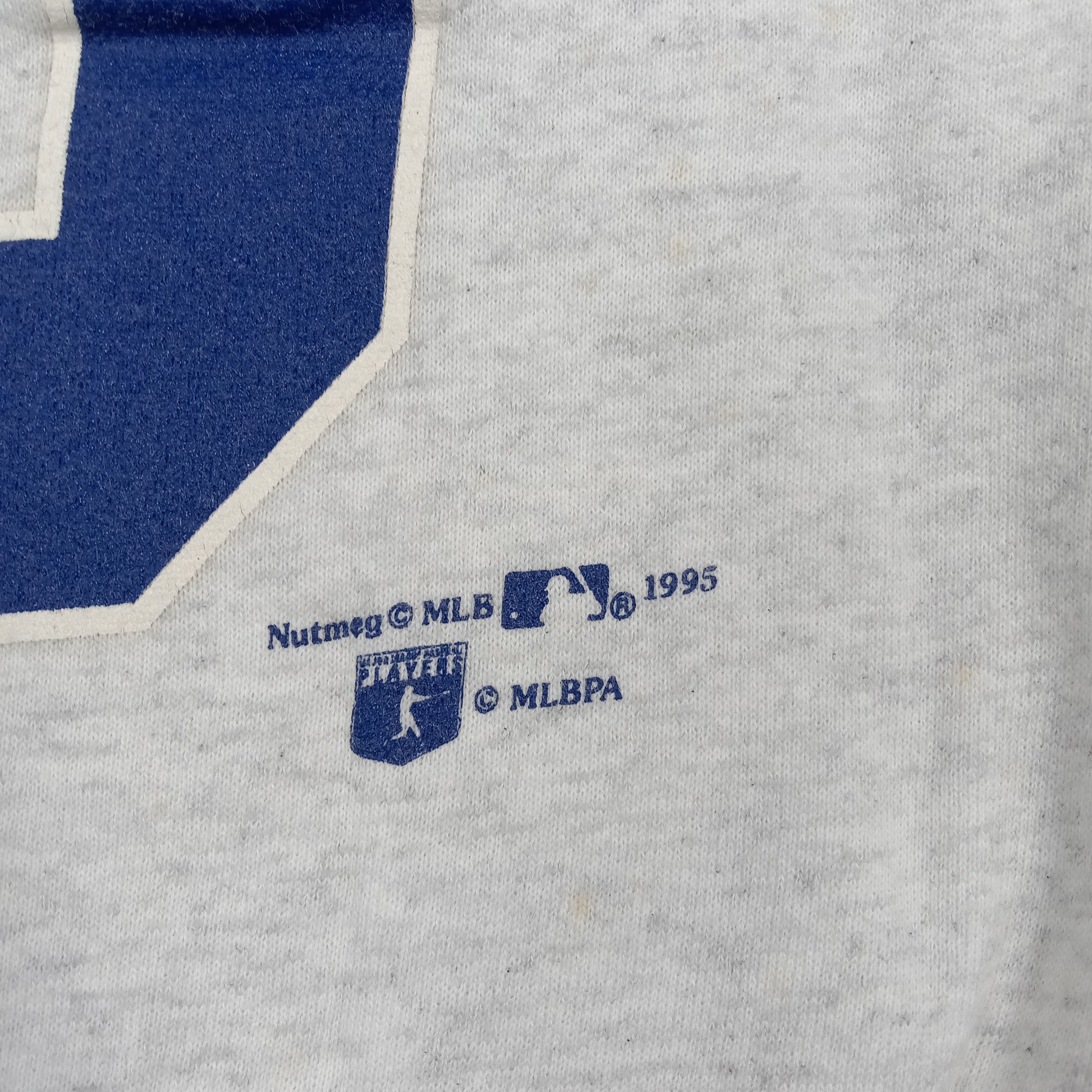 MLB Vintage 90's Nutmeg Dodgers Nomo Baseball Sweatshirt C282N14 Size US XL / EU 56 / 4 - 7 Thumbnail