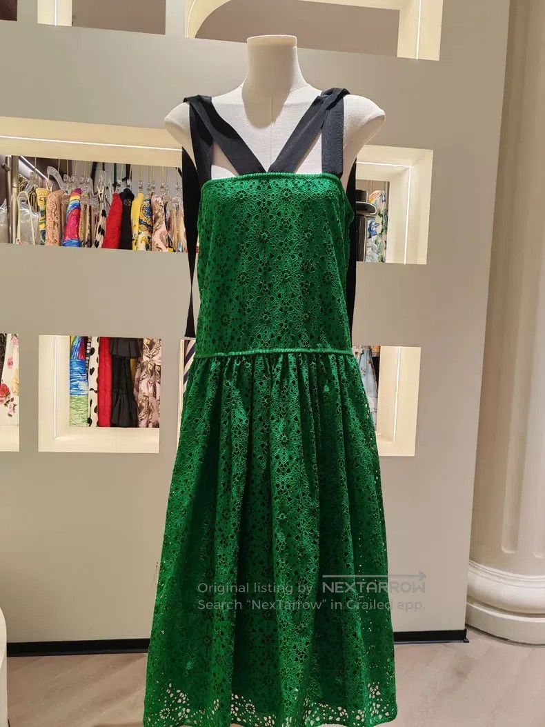 green suspender dress Neon Green Sleeveless Suspender Dress Summer Fashion Casual Long Dress