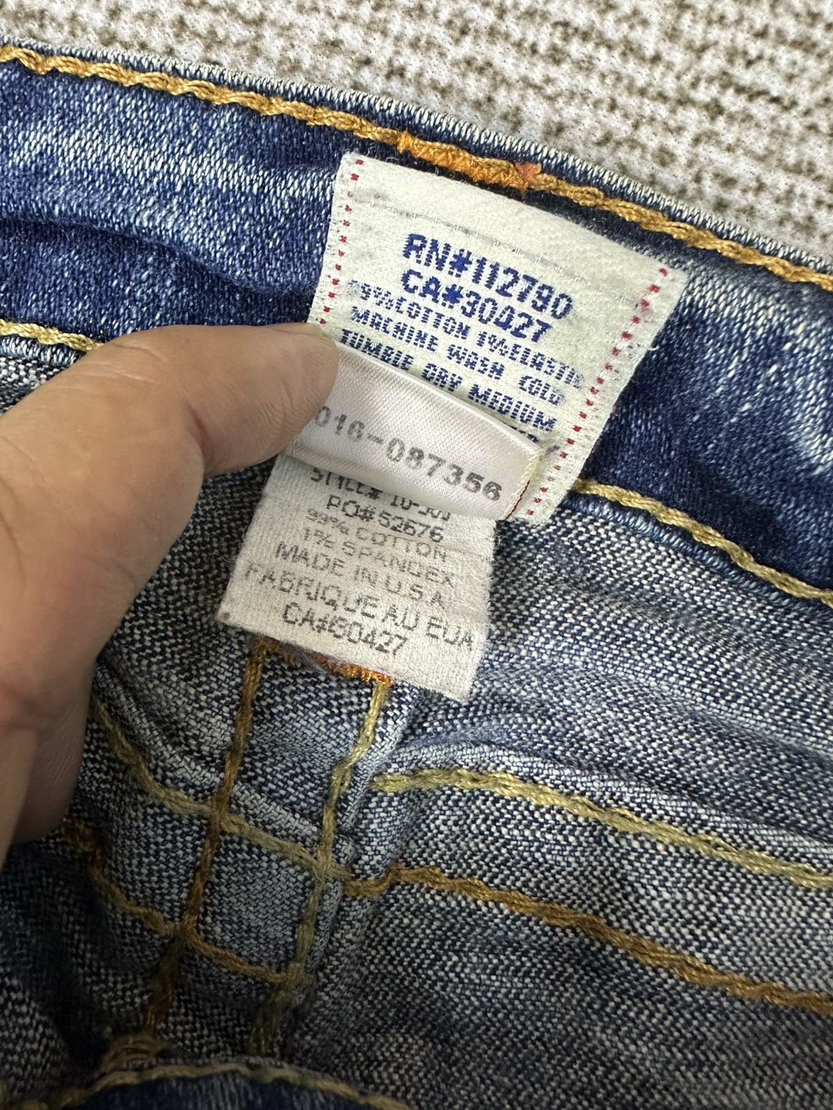 True Religion Y2K True Religion "Joey" Flare Usa Denim 27x32 D739 Size 27" / US 4 / IT 40 - 13 Thumbnail