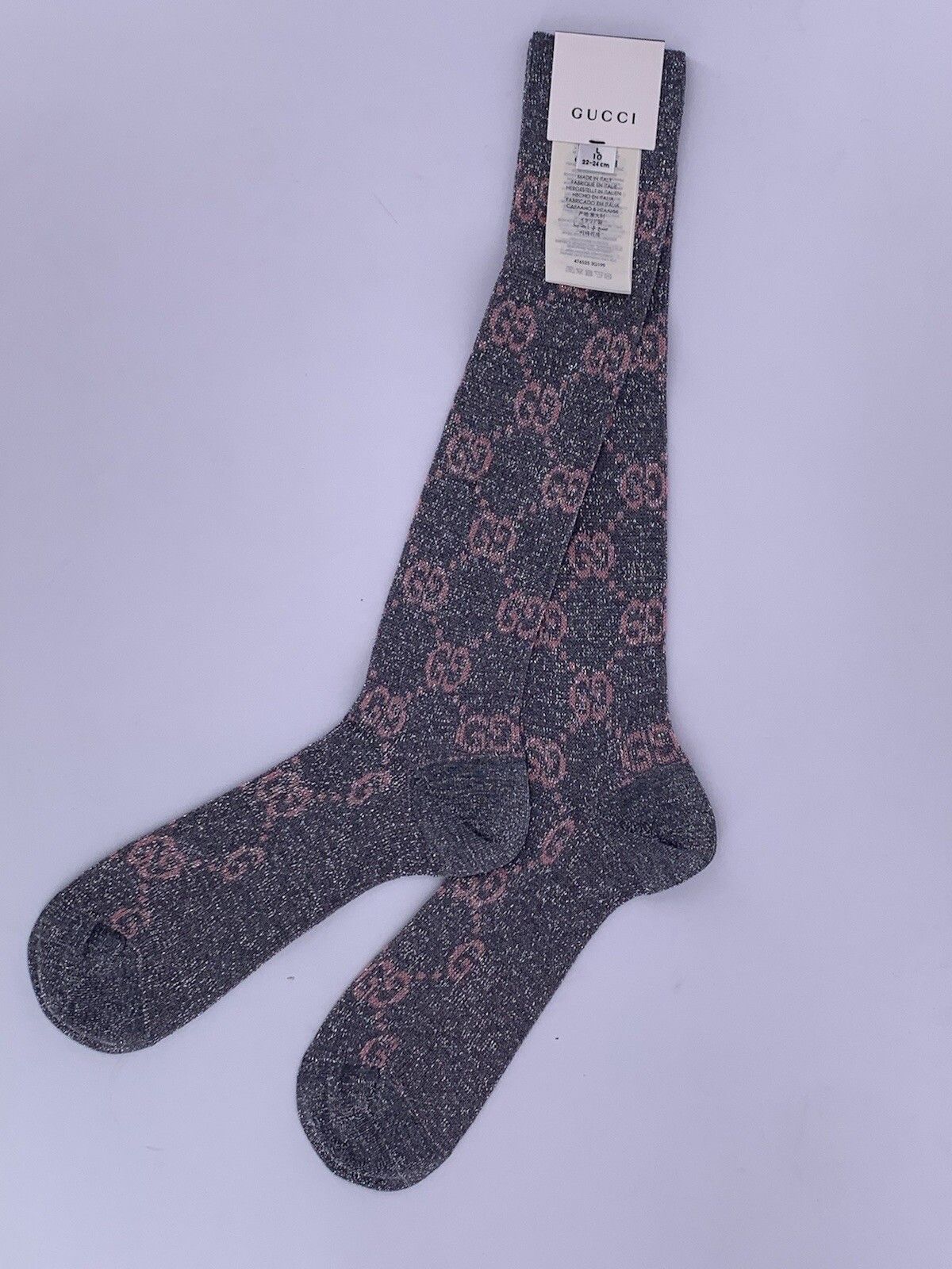 Gucci New Gucci Socks Size-L/40-41/US-10-11 Size ONE SIZE - 1 Thumbnail