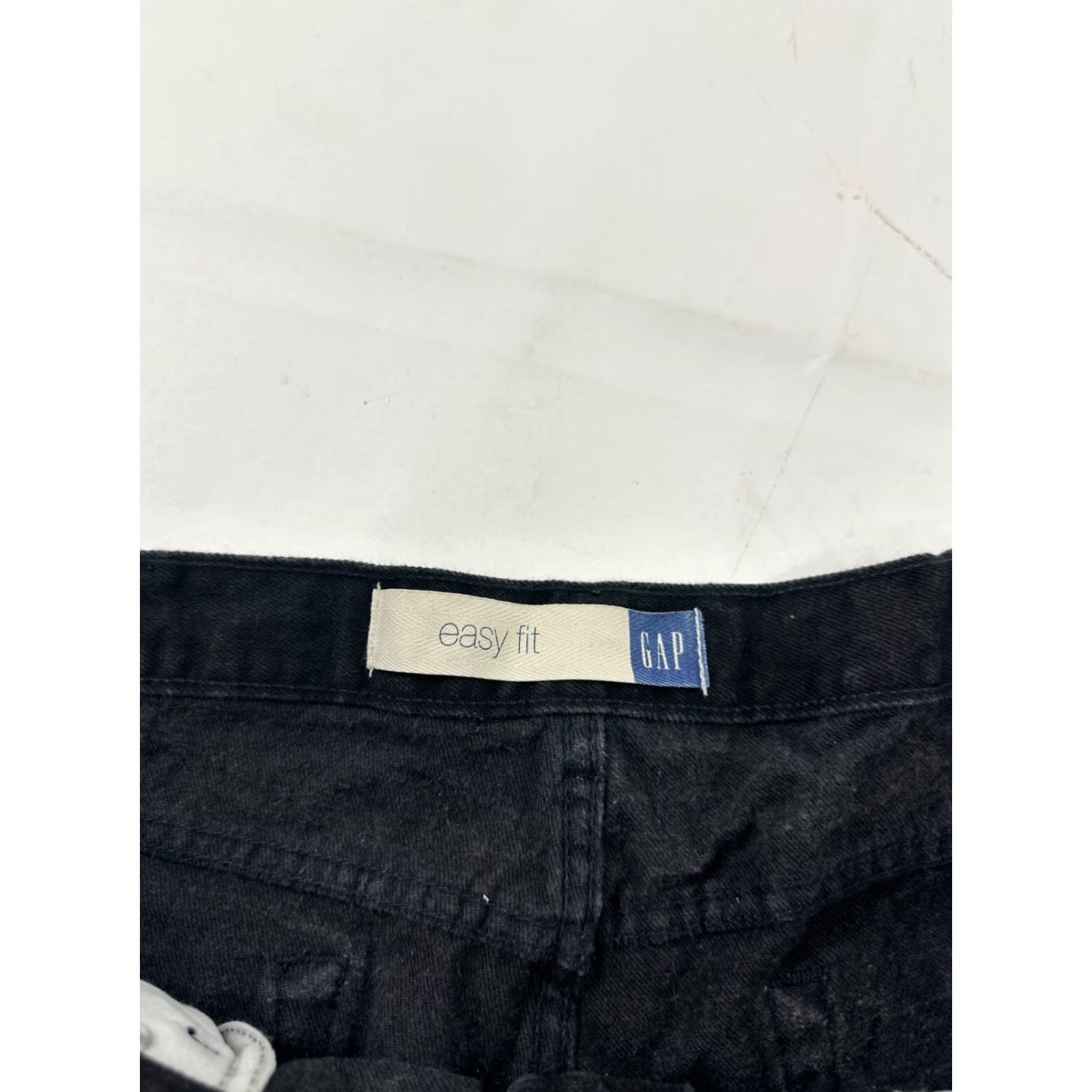 Gap VINTAGE Gap Shorts Men 42 Black Denim Pockets Dark Easy Fit Flat Front Jorts 5-Pocket Design High Rise Chino Casual Mens Black 90s Outdoor Summer Size US 42 / EU 58 - 5 Thumbnail