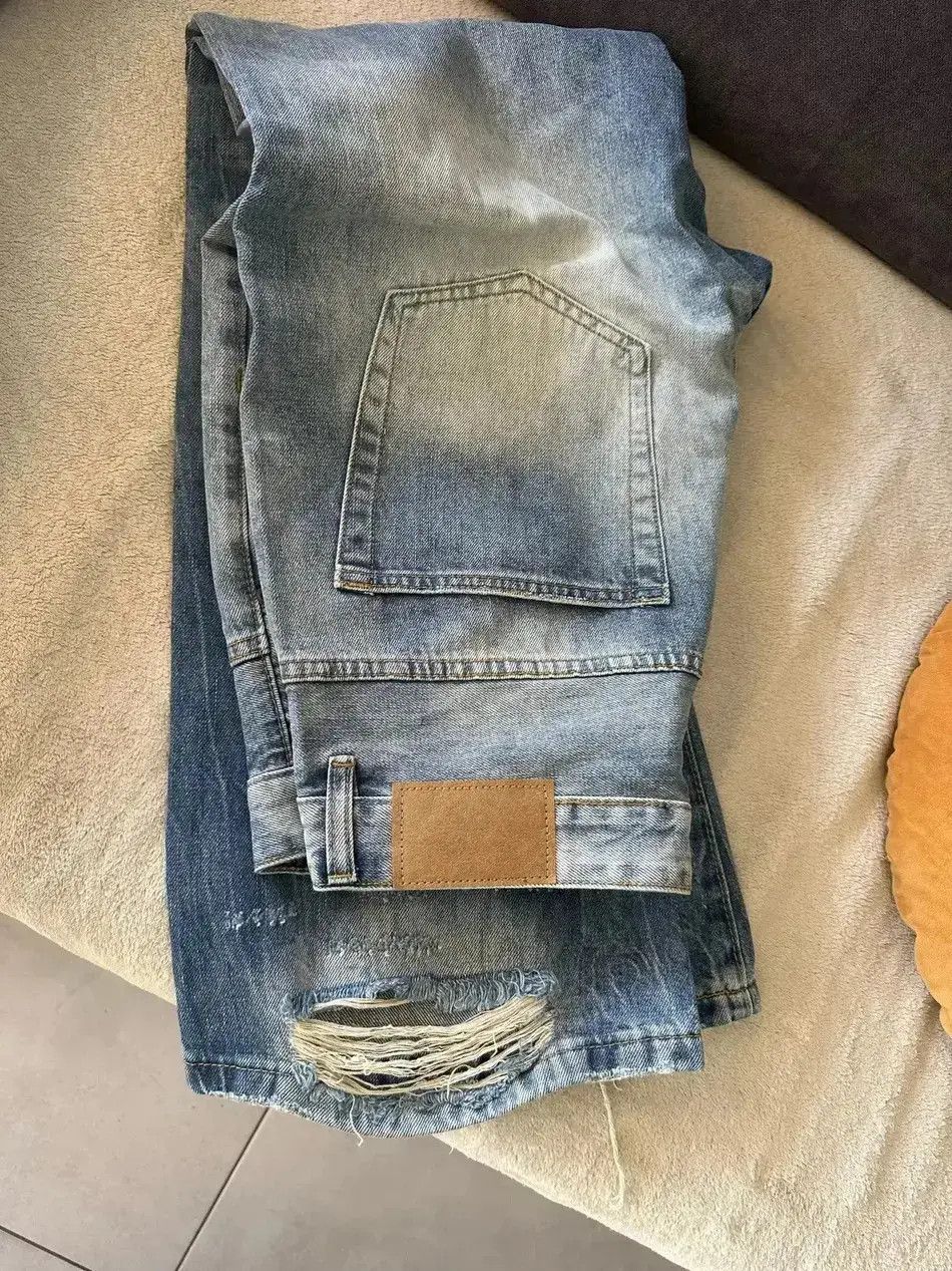 Japanese Brand Ripped jeans Trousers Tight Summer Flared Trousers y2k 90’s Size US 32 / EU 48 - 6 Thumbnail