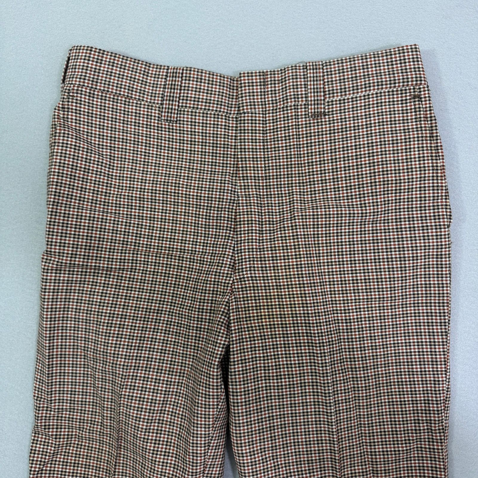 Vintage Vintage Plaid Trouser Pants Size 36x27 Measured 70s 80s Size US 36 / EU 52 - 2 Thumbnail