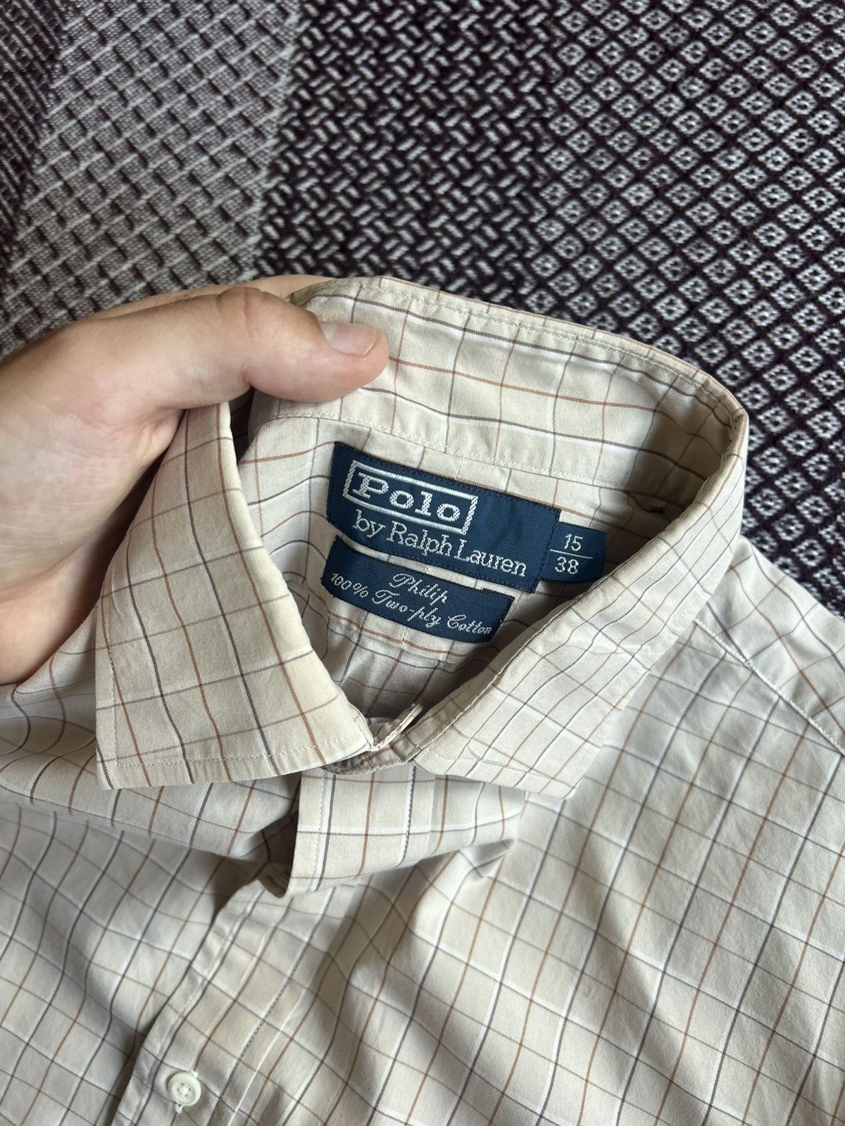Polo Ralph Lauren Vintage Polo Ralph Lauren Two-ply Cotton Shirt Streetwear Size US S / EU 44-46 / 1 - 7 Thumbnail