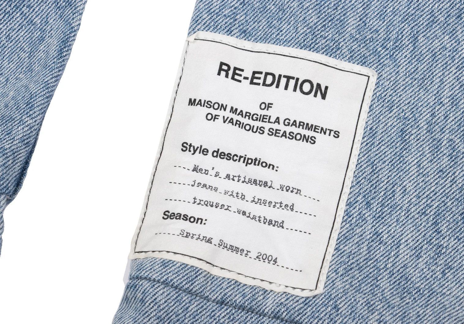 Maison Margiela Slim Reconstructed Denim Pants in Indigo Light Size US 30 / EU 46 - 13 Thumbnail