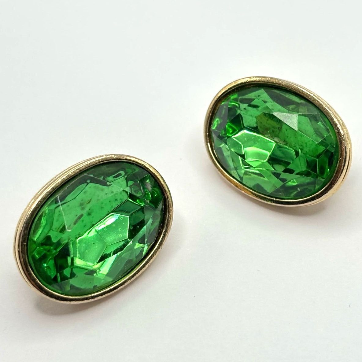 Other Gold & Green Crystal Earrings Size ONE SIZE - 3 Thumbnail