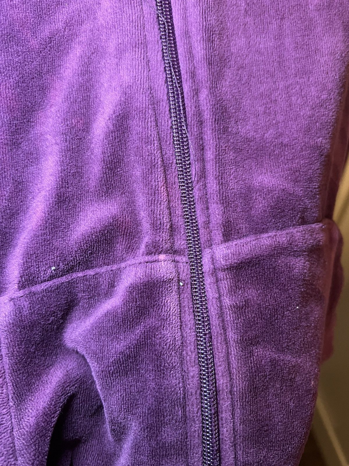 Tek Gear Vintage Tek Gear velvet zip-up hoodie Size US L / EU 52-54 / 3 - 5 Thumbnail