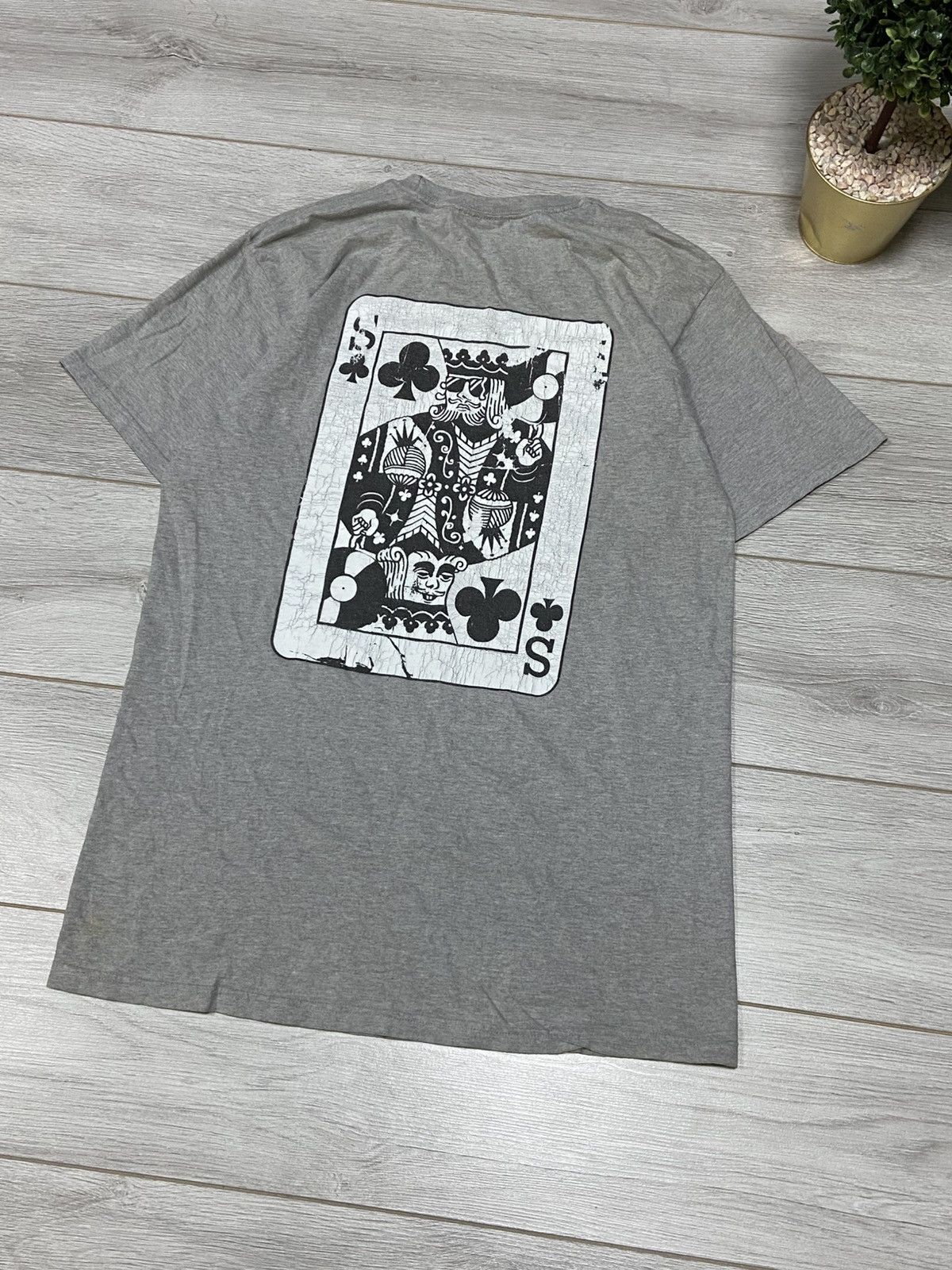 Stussy Stussy rare King card vintage big print t-shirt Size US L / EU 52-54 / 3 - 6 Thumbnail