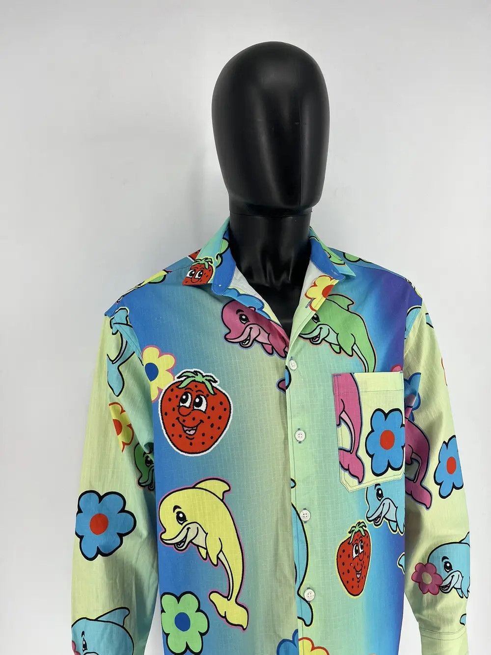 Other ASOS DESIGN Boxy Oversized Ombre Shirt With Dolphin Print Size US S / EU 44-46 / 1 - 6 Thumbnail