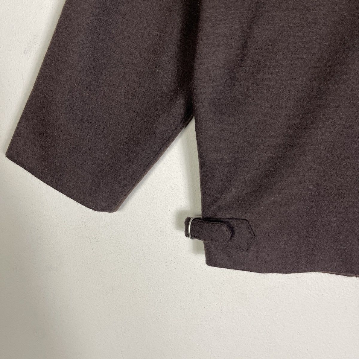 Vintage 🔥Deep Brown🔥Boxy Wool Blouson Jacket with Geometric Lining Size US M / EU 48-50 / 2 - 9 Thumbnail