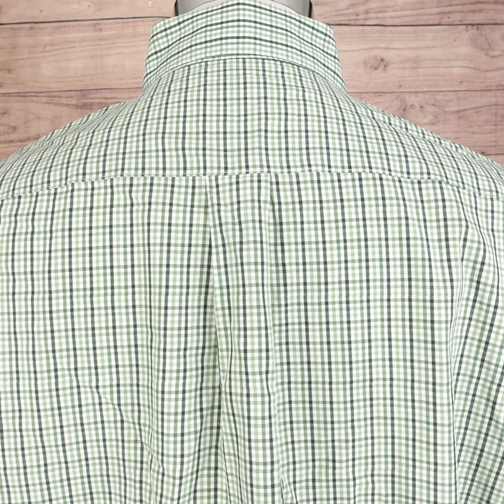 Brooks Brothers BROOKS BROTHERS NON IRON GREEN GINGHAM CHECK BUTTON-UP SHIRT MENS SIZE L LARGE Size US L / EU 52-54 / 3 - 5 Thumbnail