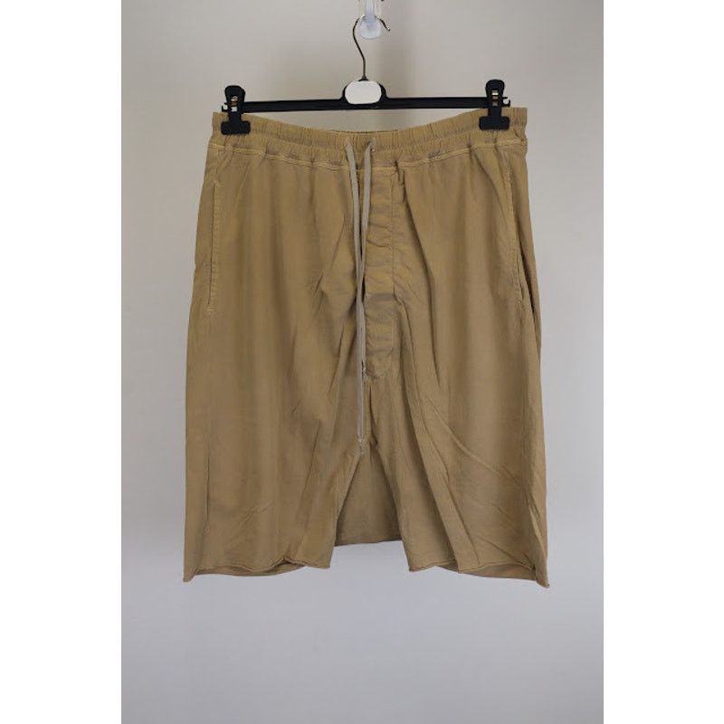 Rick Owens o1rshd1 Drawstring Pods Shorts in Mustard Size US 34 / EU 50 - 1 Thumbnail