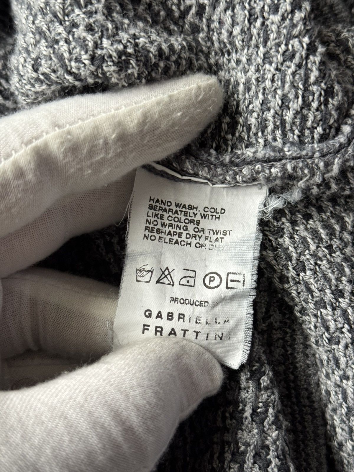 Ermenegildo Zegna Vintage Zegna knit vest in gray weave sz 54 Size US L / EU 52-54 / 3 - 7 Thumbnail