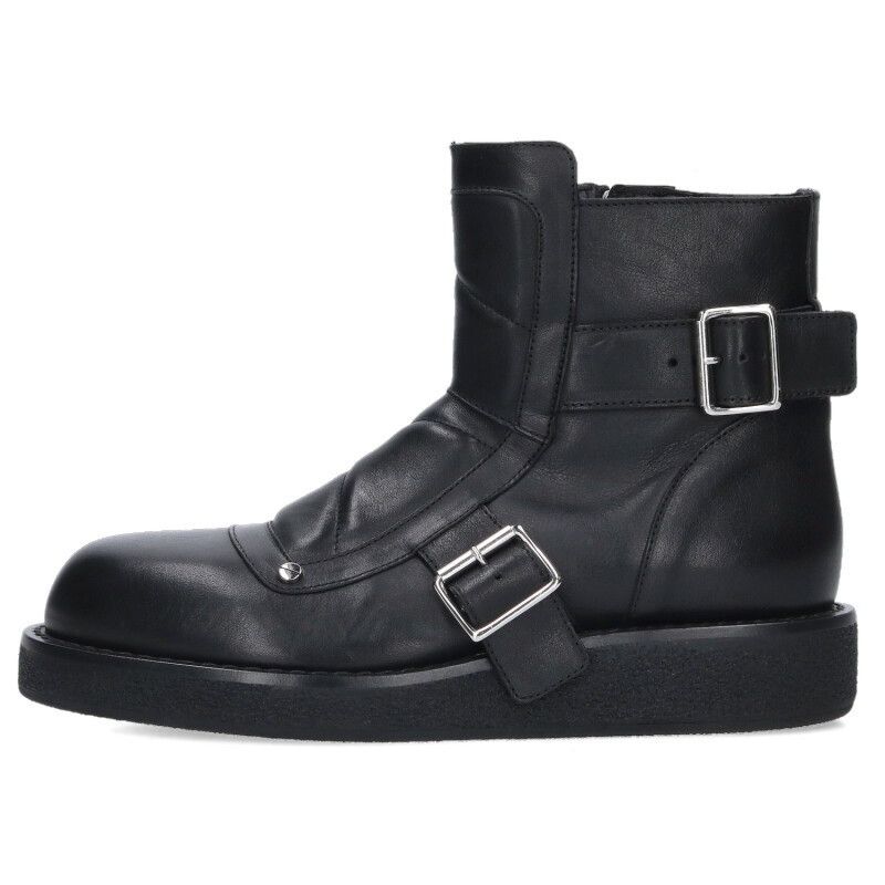 Ann Demeulemeester JACE BIKER BELTED BOOTS ANN DEMEULEMEESTER