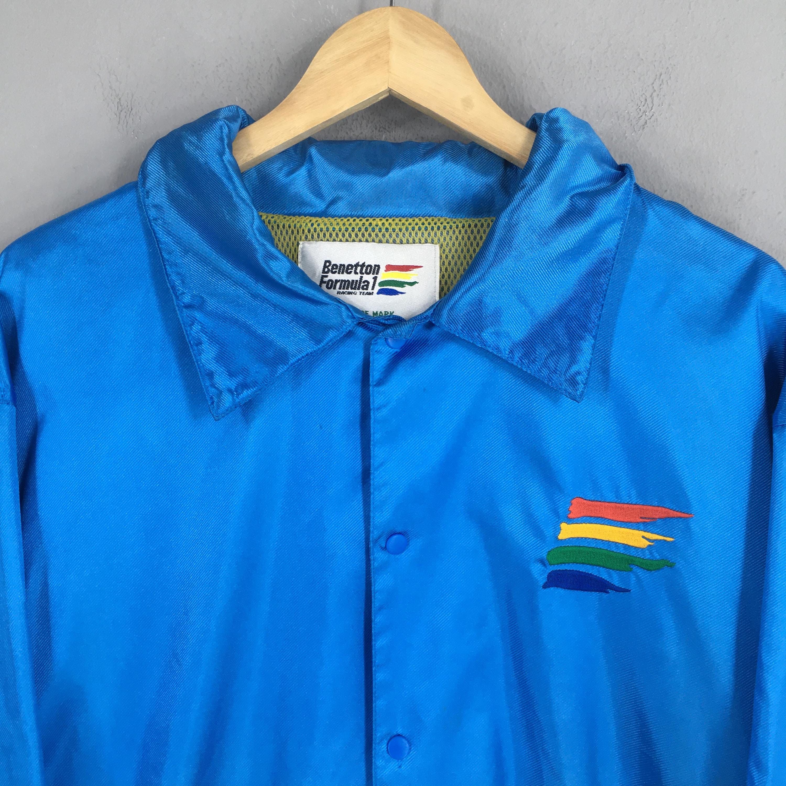 Benetton Vintage Benetton Formula One Windbreaker Blue Jacket Small Size US S / EU 44-46 / 1 - 2 Thumbnail