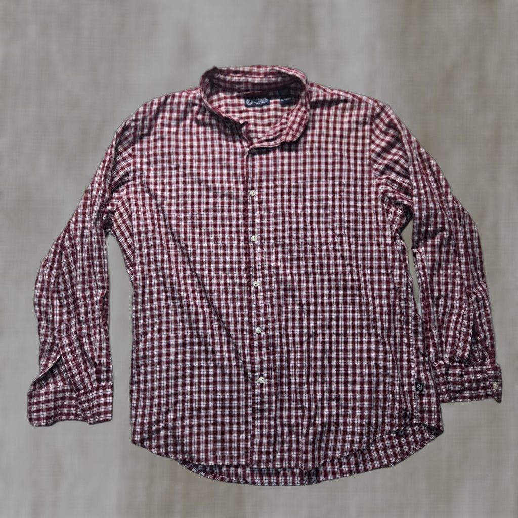 Chaps VINTAGE CHAPS Shirt Checkered Button-Up Long Sleeve Adult XL Red Plaid Men’s Shirt Size US XL / EU 56 / 4 - 1 Thumbnail