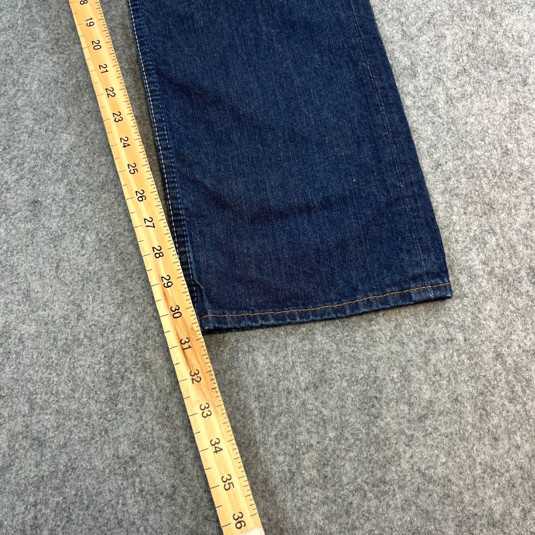 Levi's Levi's 504 Jeans Regular Straight 32 32 Dark Blue Indigo 100% Cotton Mens Vintage Jeans Regular Levi's 500 Series Size US 32 / EU 48 - 4 Thumbnail