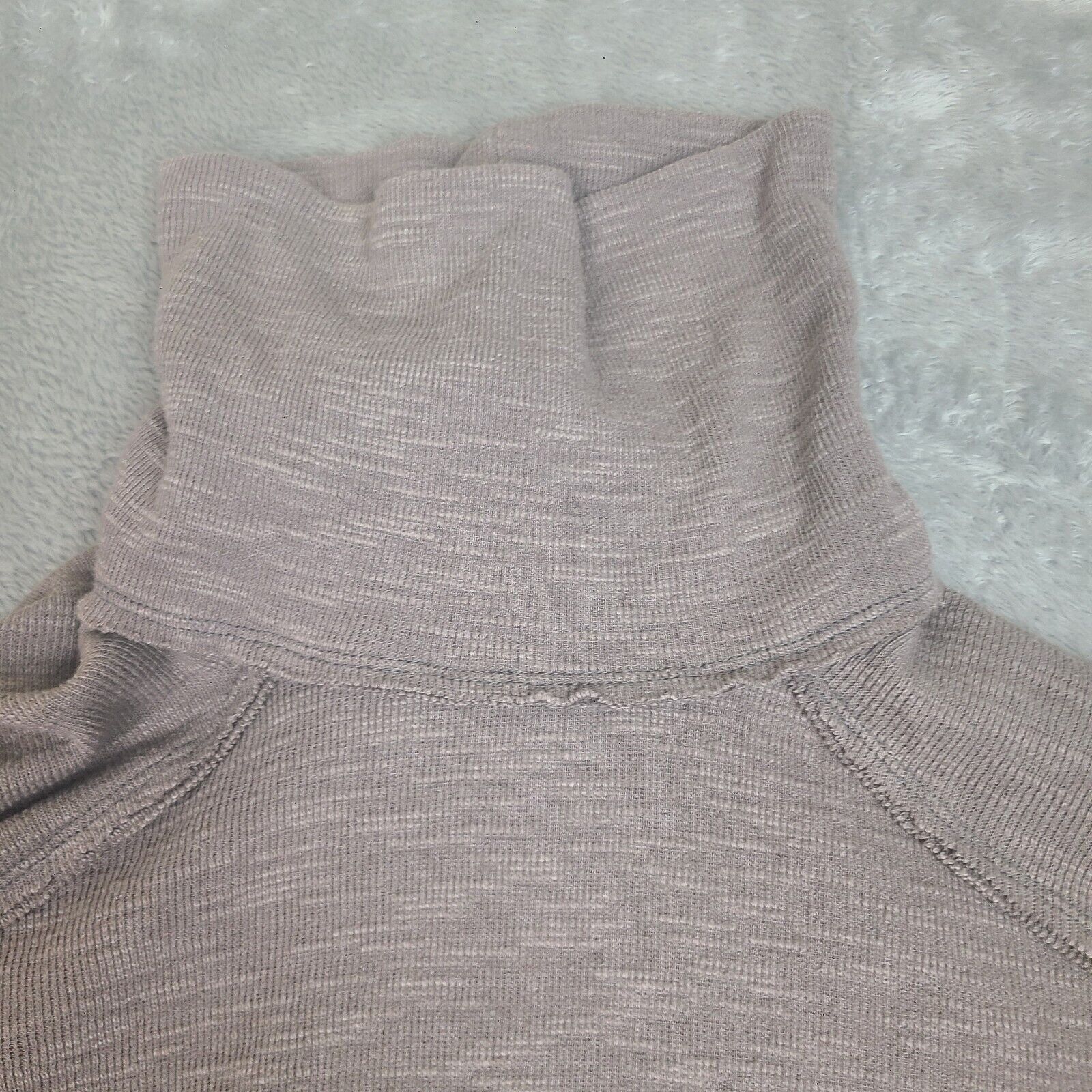 Free People Free People We The Split Back Turtleneck Stone Taupe Gray Lo Size S / US 4 / IT 40 - 2 Thumbnail