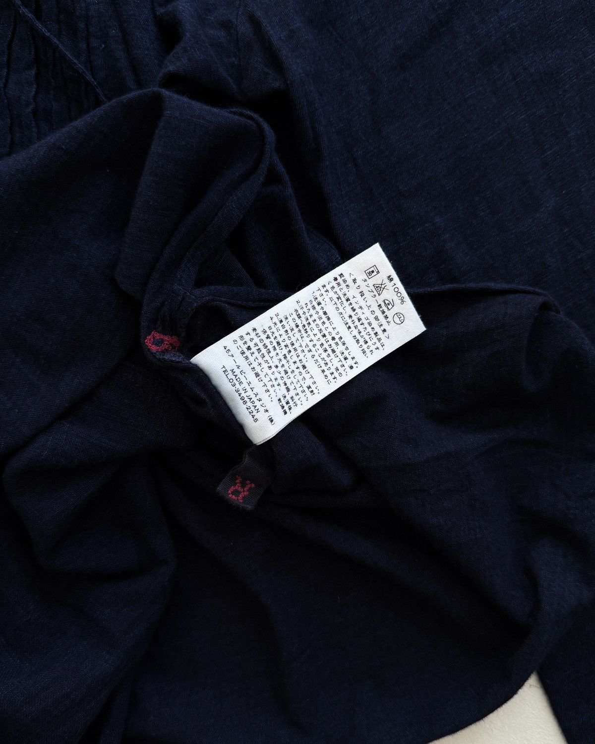 45rpm × Kapital 45RPM INDIGO COTTON SHIRT STYLE TUNIC Size M / US 6-8 / IT 42-44 - 12 Thumbnail