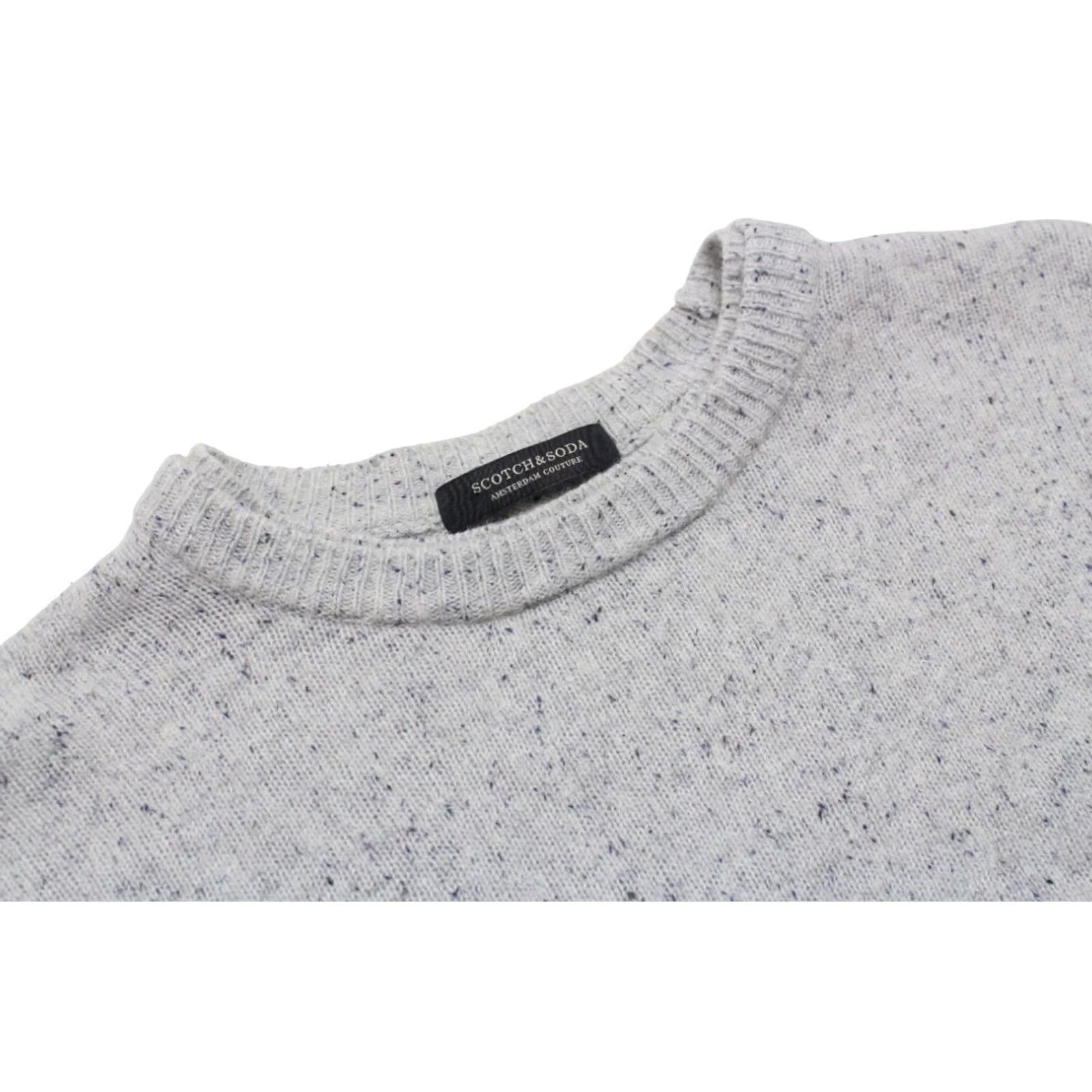 Scotch & Soda SCOTCH & SODA Jumper Men M Grey Wool Blend Pattern Stretch Knit Pullover Long Sleeve Size US M / EU 48-50 / 2 - 4 Thumbnail