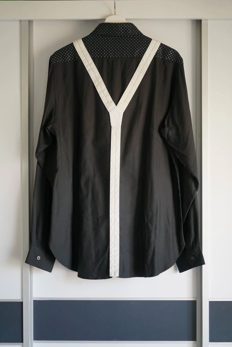 Yohji Yamamoto Yohji Yamamoto Yohji Yamamoto Silk Shirt with Suspender De Size US M / EU 48-50 / 2 - 2 Thumbnail
